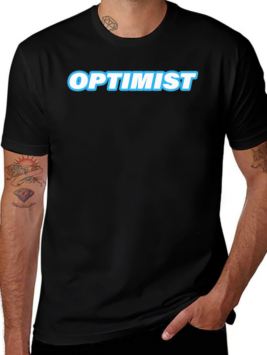 Optimist Graphic T-Shirt - Mens Casual Tee