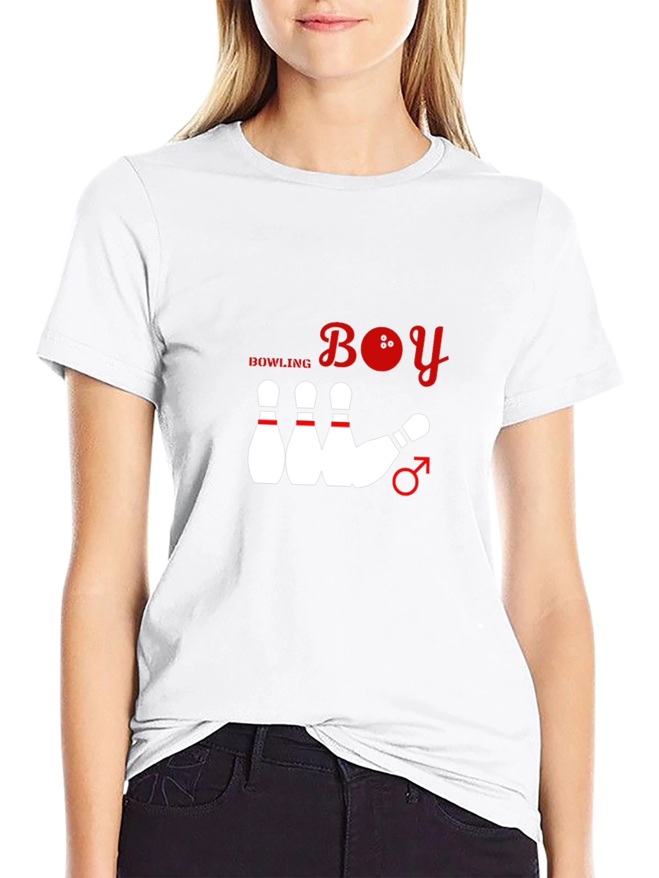 Bowling Boy Graphic T-Shirt - Black