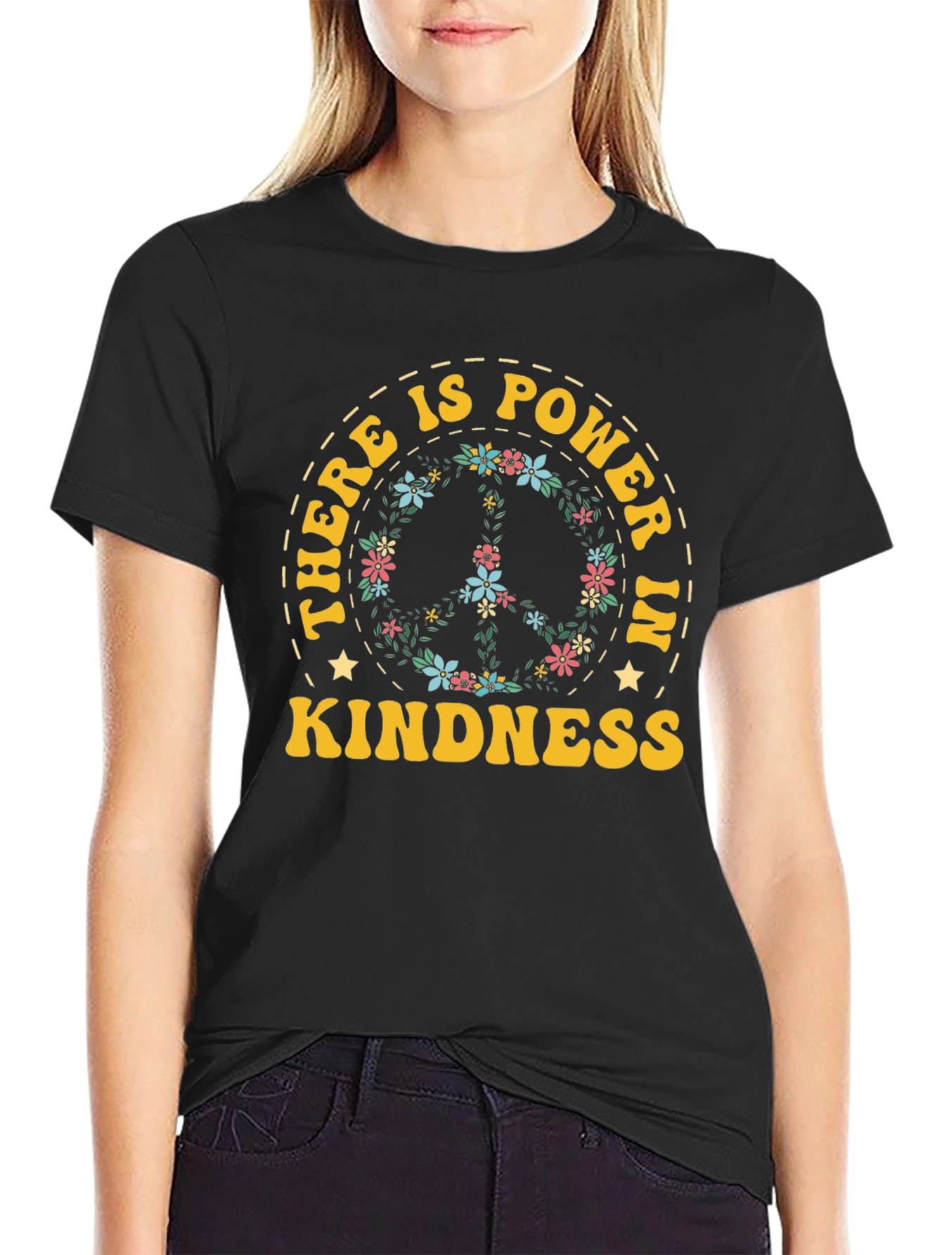 Power In Kindness Peace Sign T-Shirt