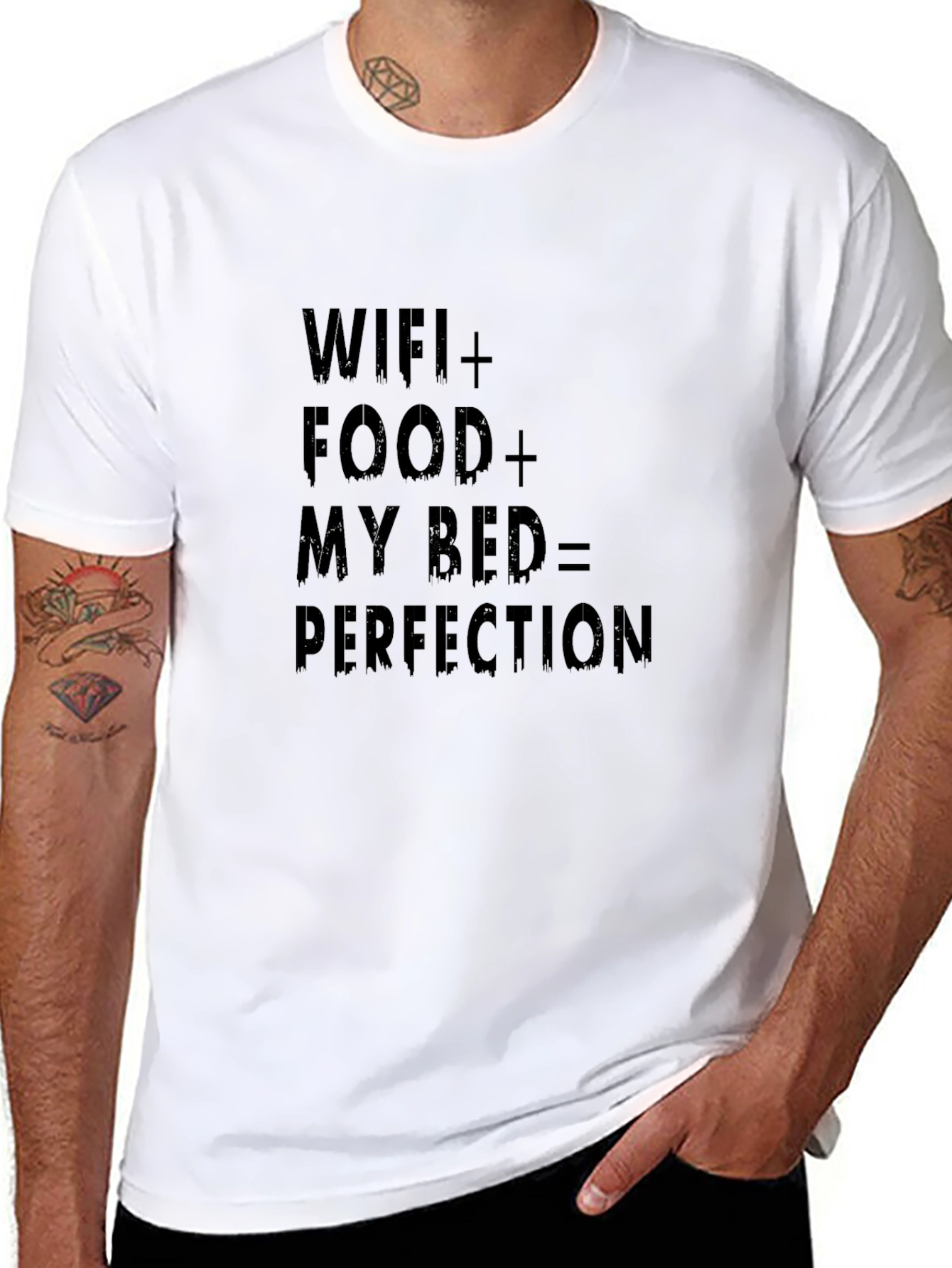 Wifi Food Bed Perfection T-Shirt Comfy Casual Tee