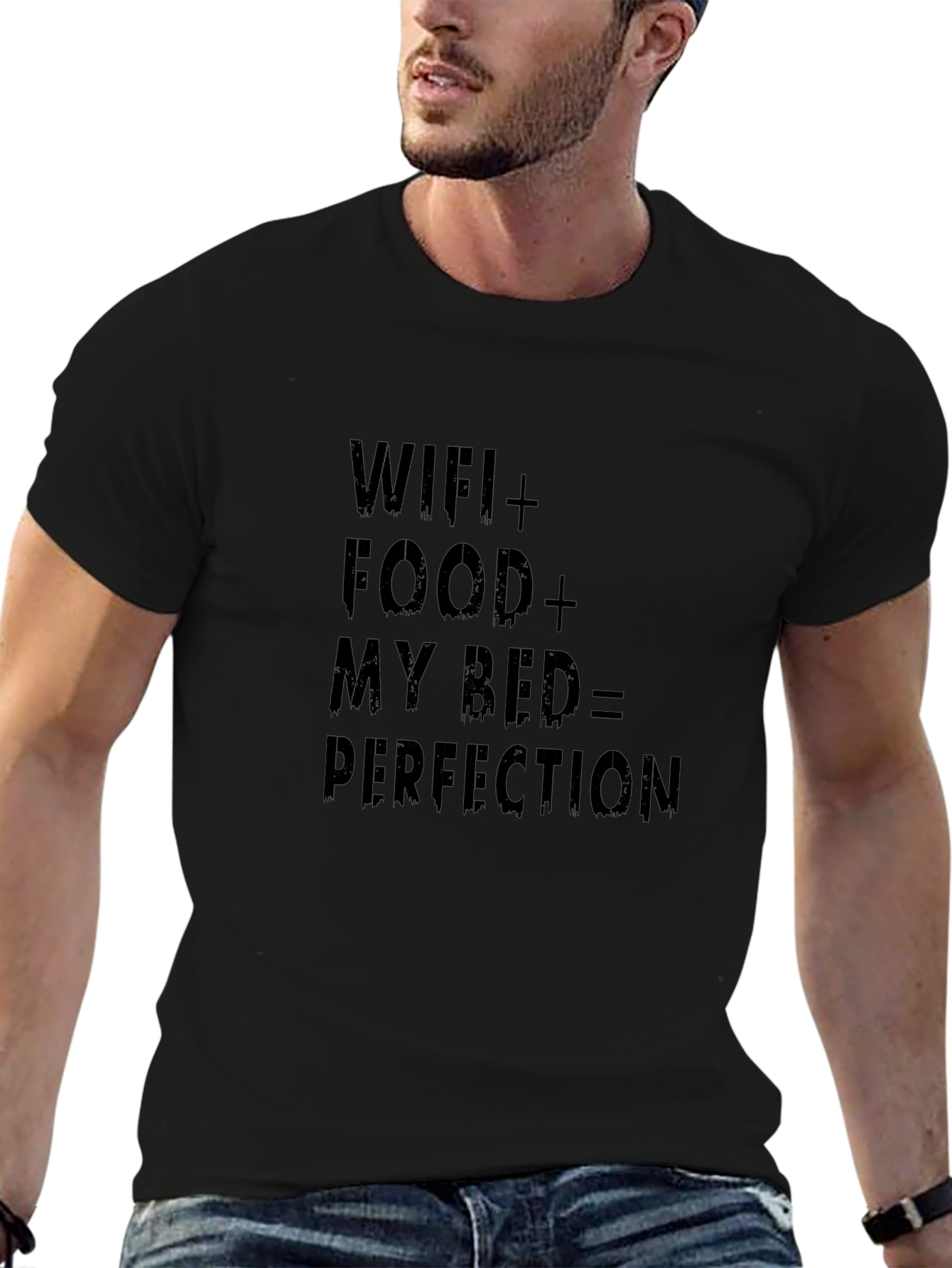 Wifi Food Bed Perfection T-Shirt Comfy Casual Tee