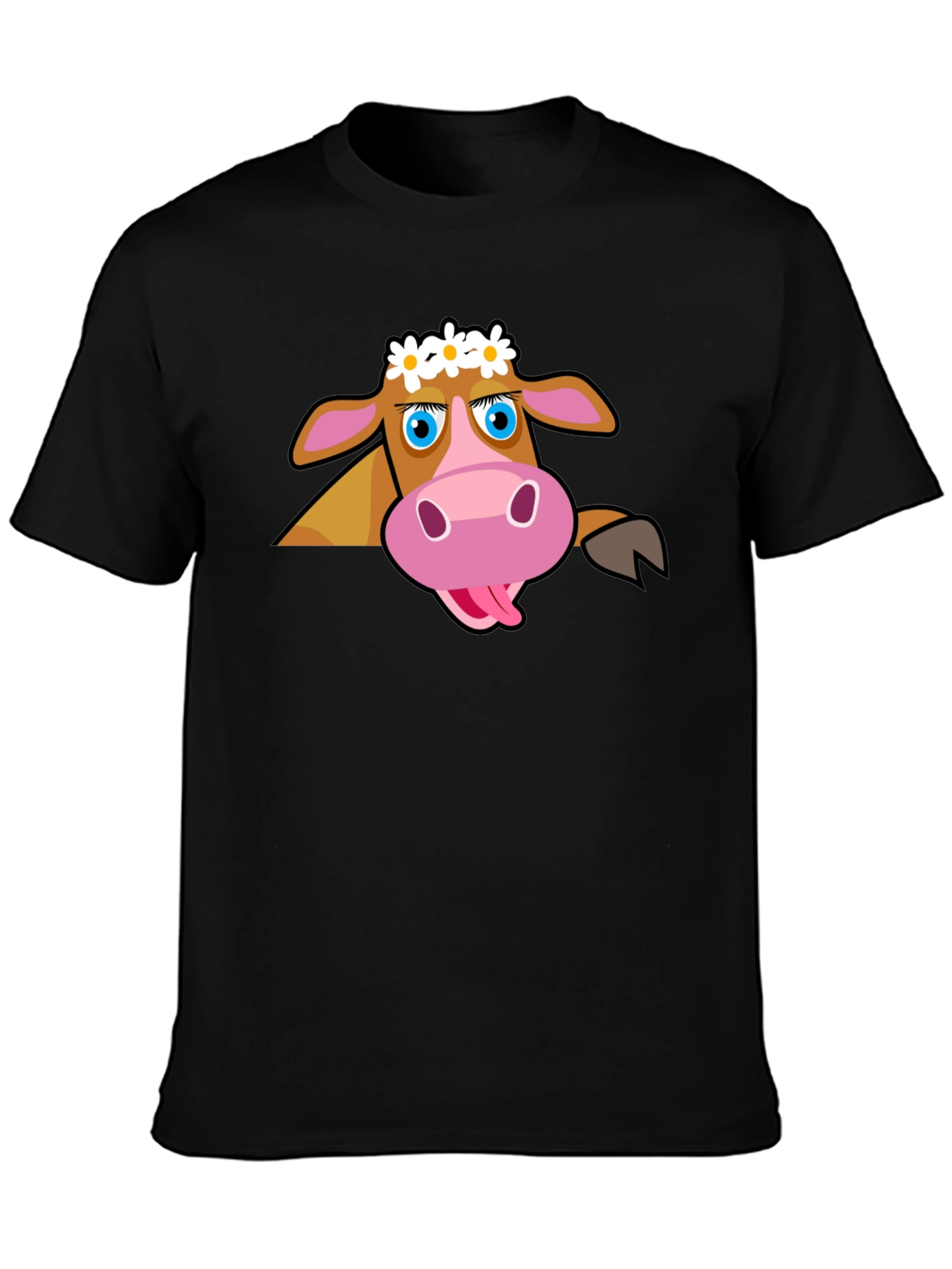 Cartoon Cow T-Shirt: Fun Graphic Tee