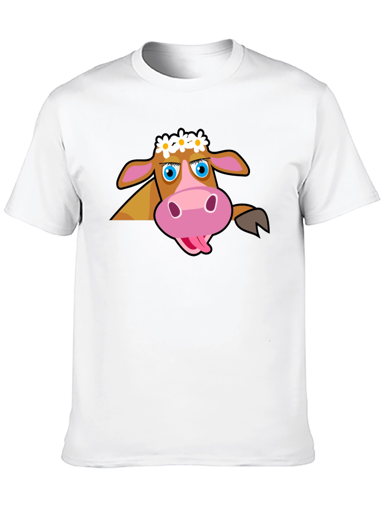 Cartoon Cow T-Shirt: Fun Graphic Tee