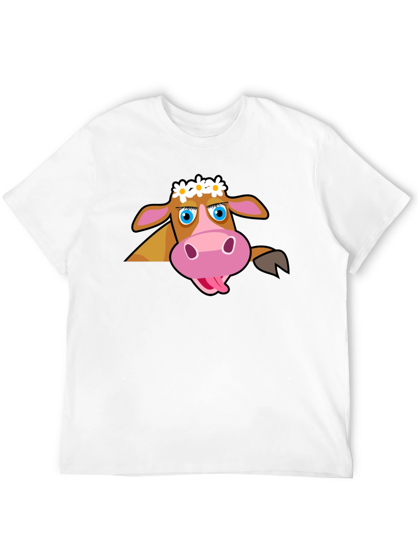 Cartoon Cow T-Shirt: Fun Graphic Tee