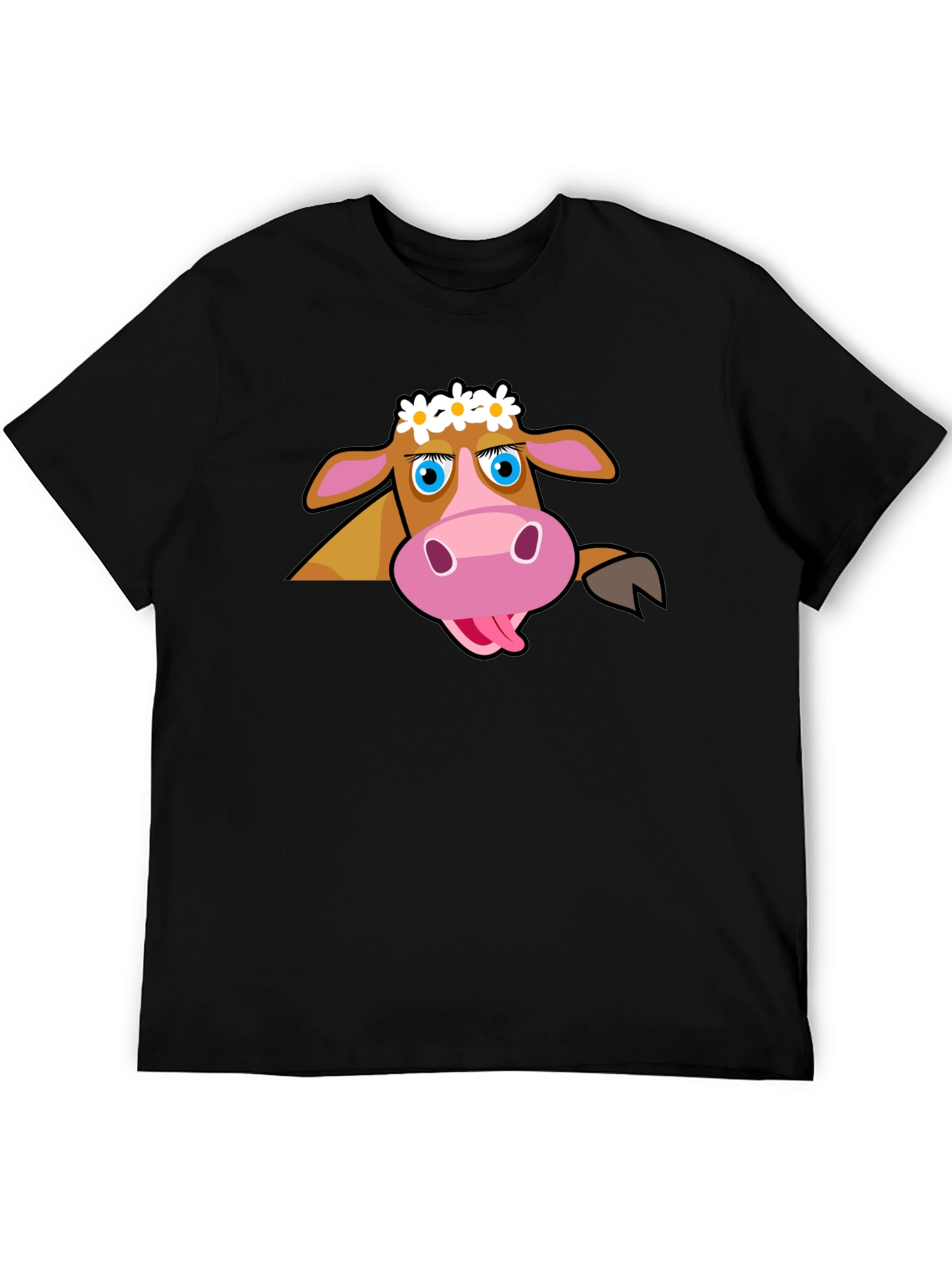 Cartoon Cow T-Shirt: Fun Graphic Tee