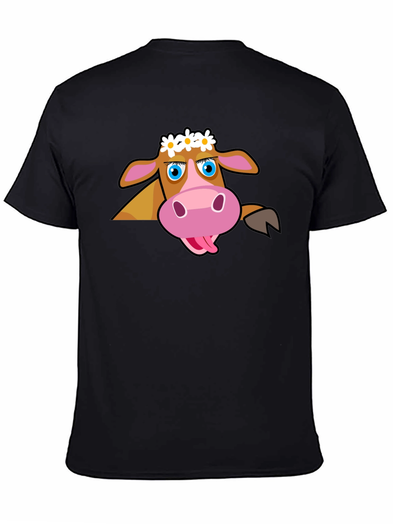 Cartoon Cow T-Shirt: Fun Graphic Tee