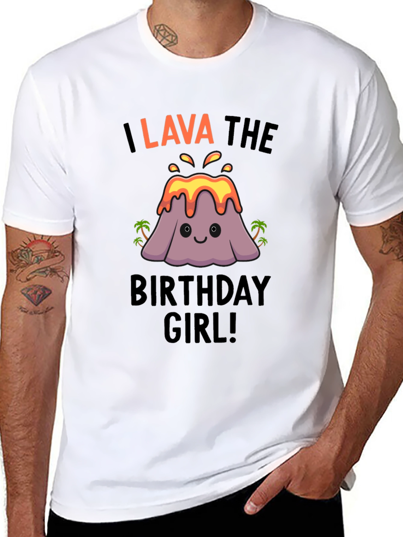 I Lava the Birthday Girl! Cute Volcano T-Shirt