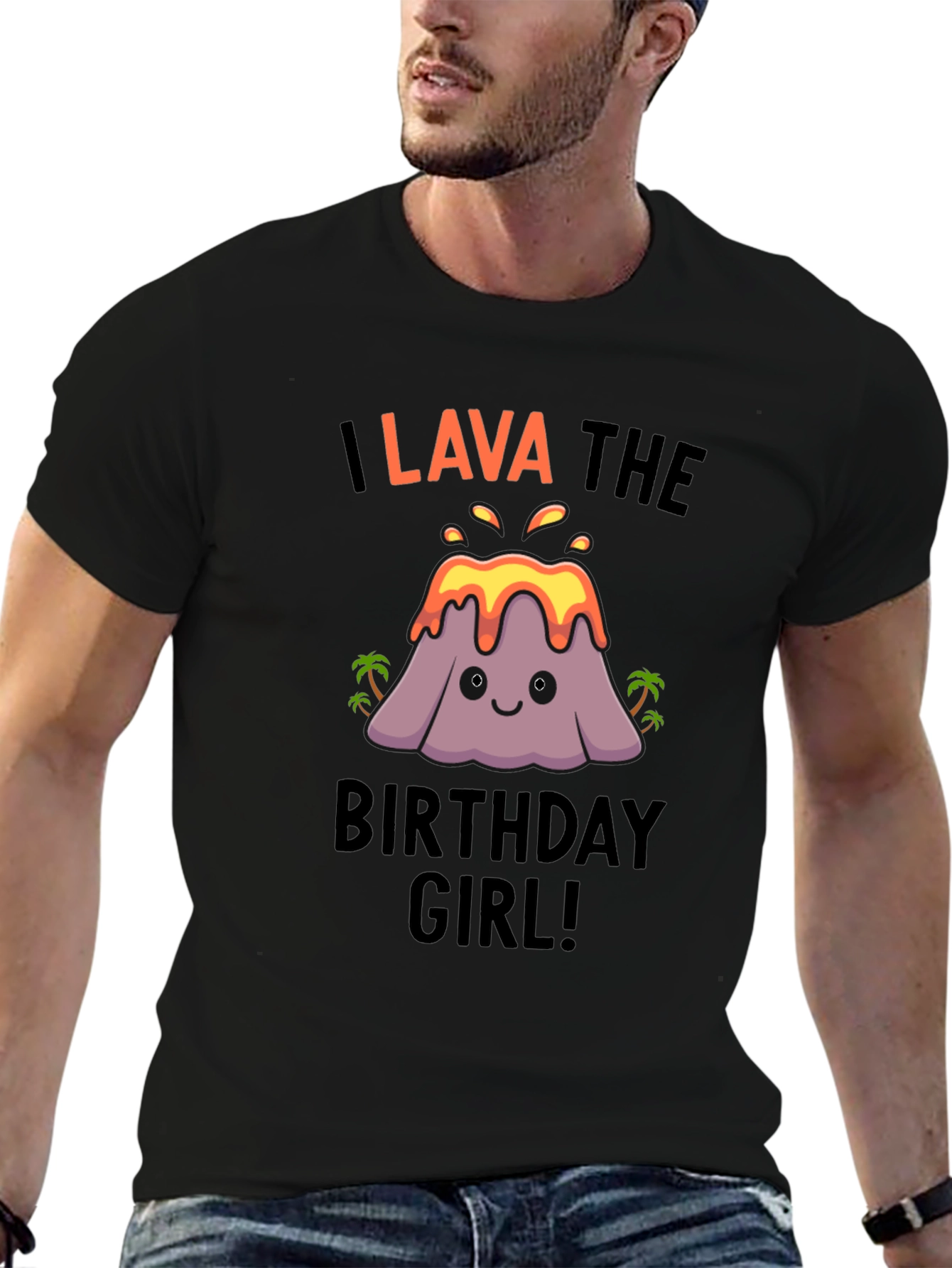 I Lava the Birthday Girl! Cute Volcano T-Shirt