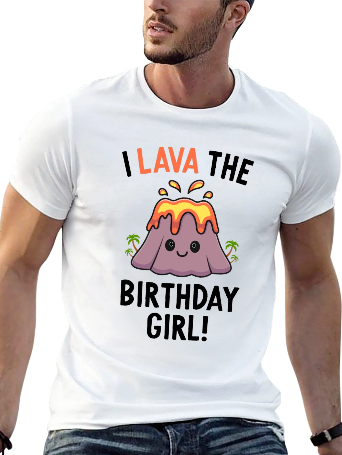 I Lava the Birthday Girl! Cute Volcano T-Shirt