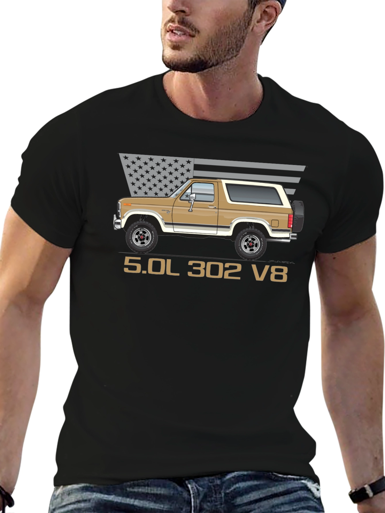 Bronco 5.0L 302 V8 Graphic T-Shirt