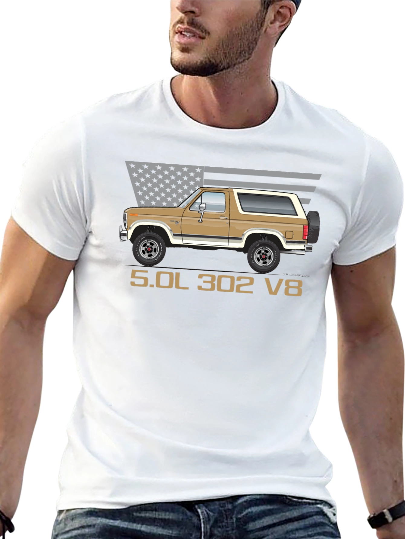 Bronco 5.0L 302 V8 Graphic T-Shirt