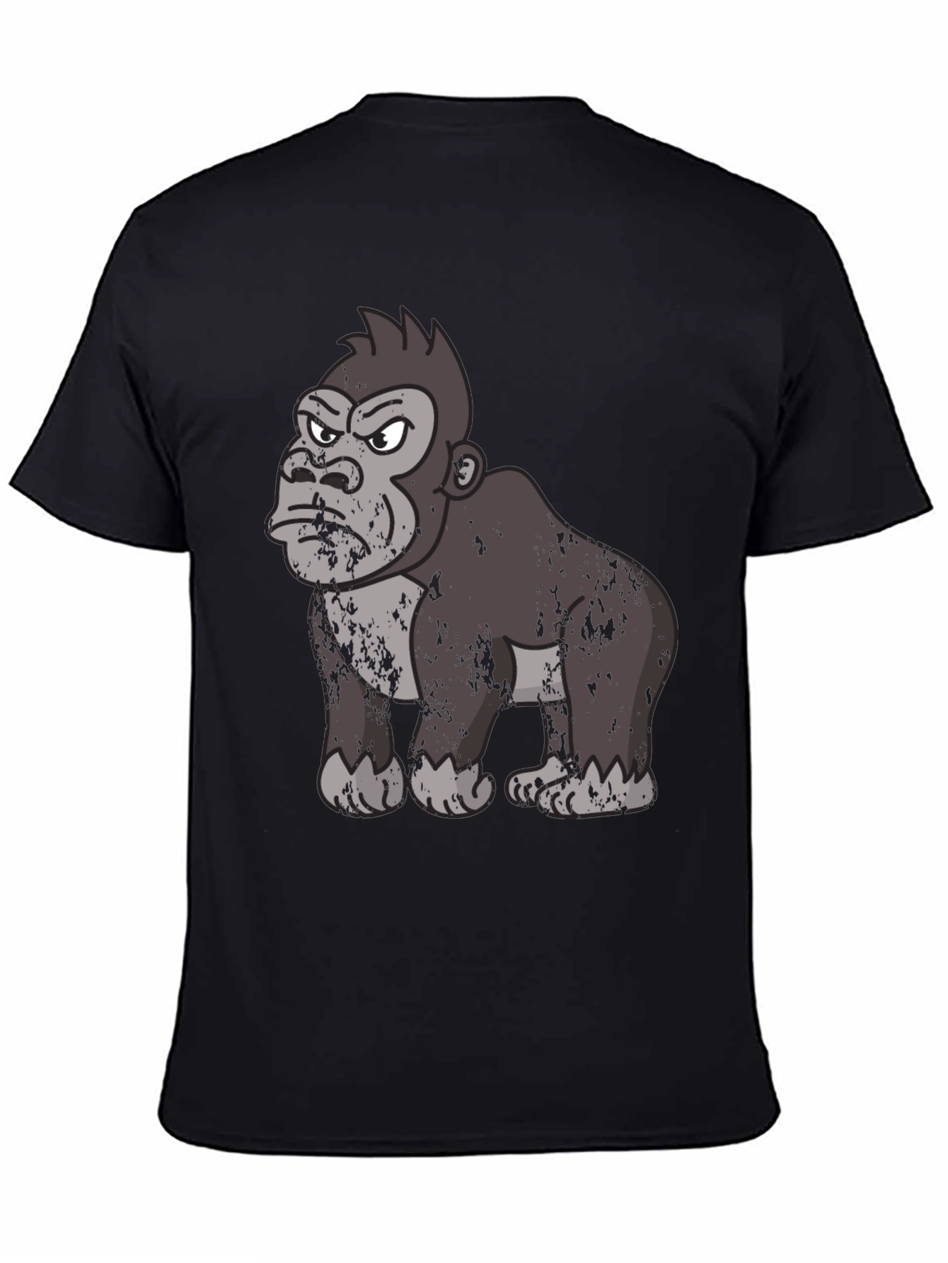 Angry Gorilla Graphic T-Shirt - Black