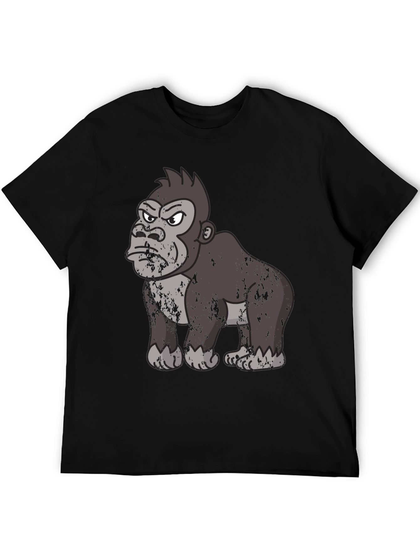 Angry Gorilla Graphic T-Shirt - Black