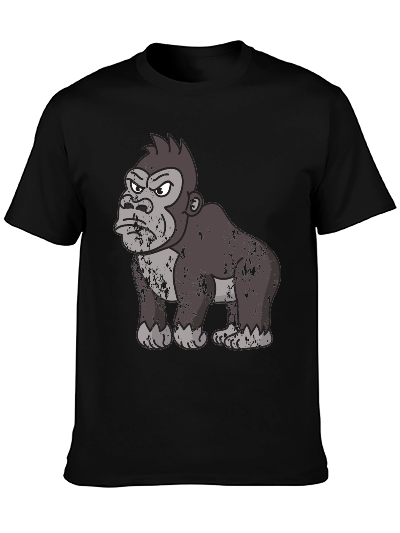Angry Gorilla Graphic T-Shirt - Black