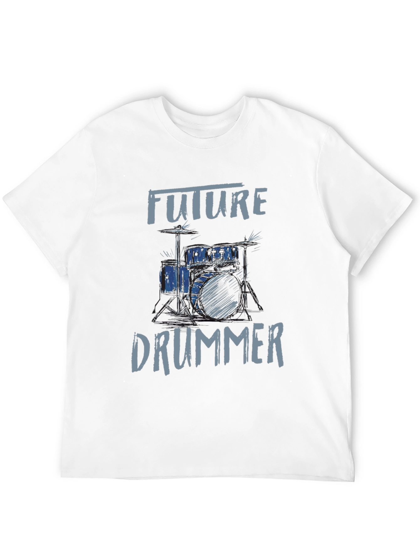 Future Drummer Graphic Tee - Music Lovers T-Shirt