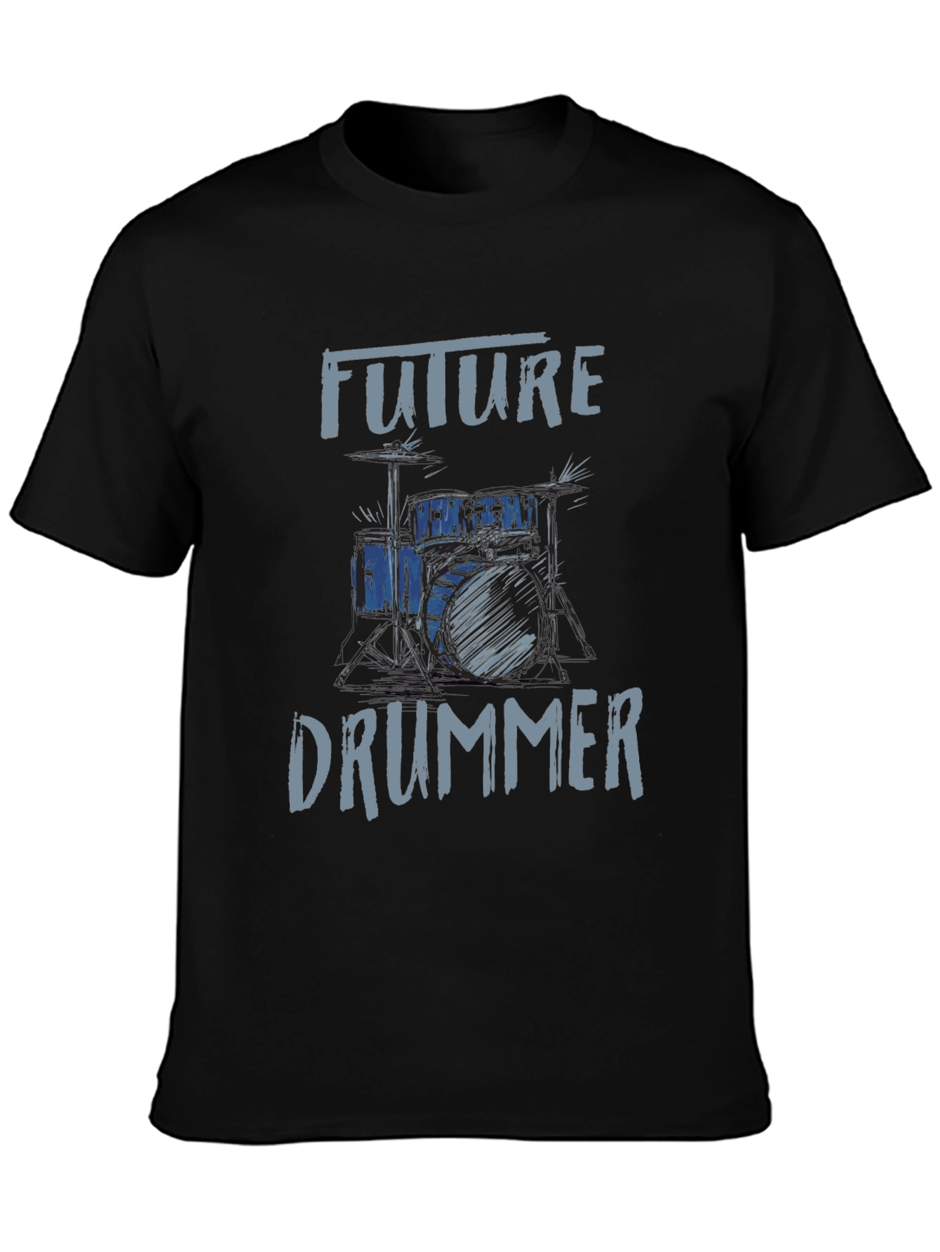 Future Drummer Graphic Tee - Music Lovers T-Shirt
