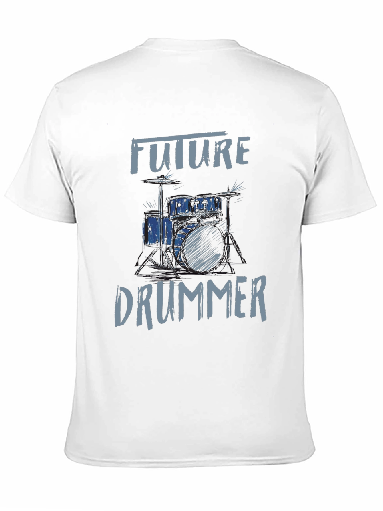 Future Drummer Graphic Tee - Music Lovers T-Shirt