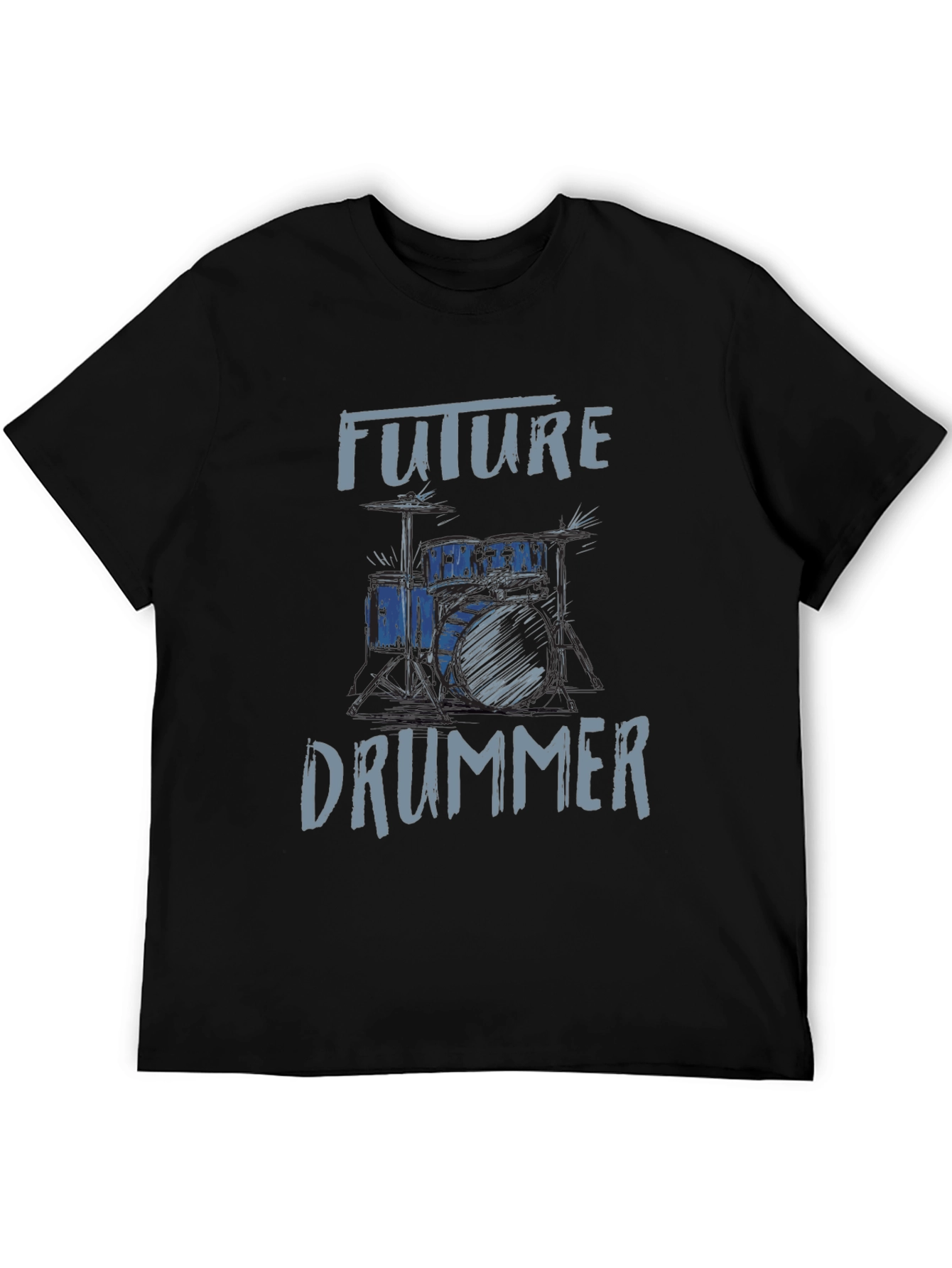 Future Drummer Graphic Tee - Music Lovers T-Shirt