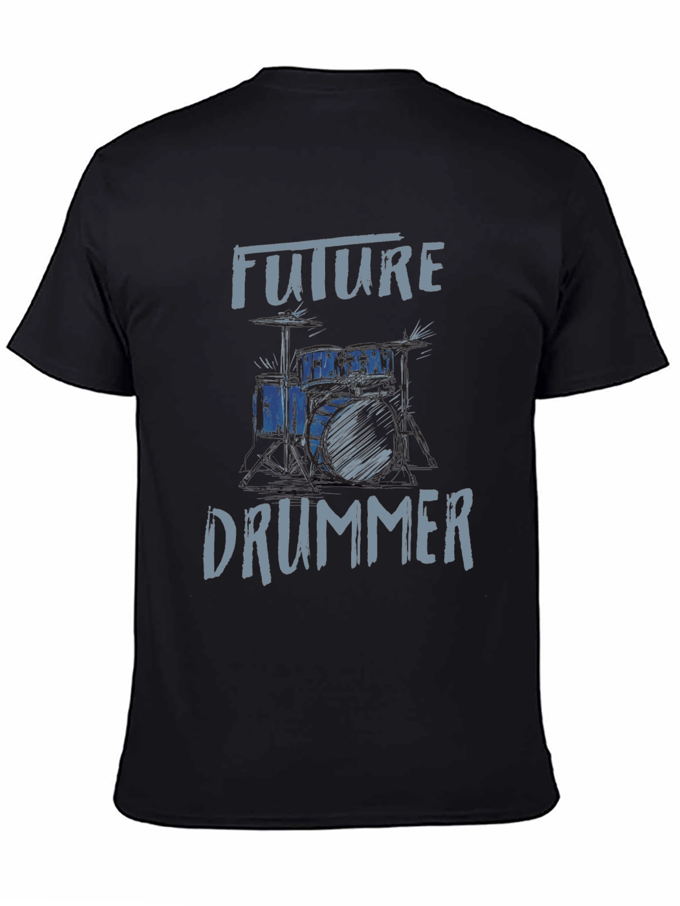 Future Drummer Graphic Tee - Music Lovers T-Shirt