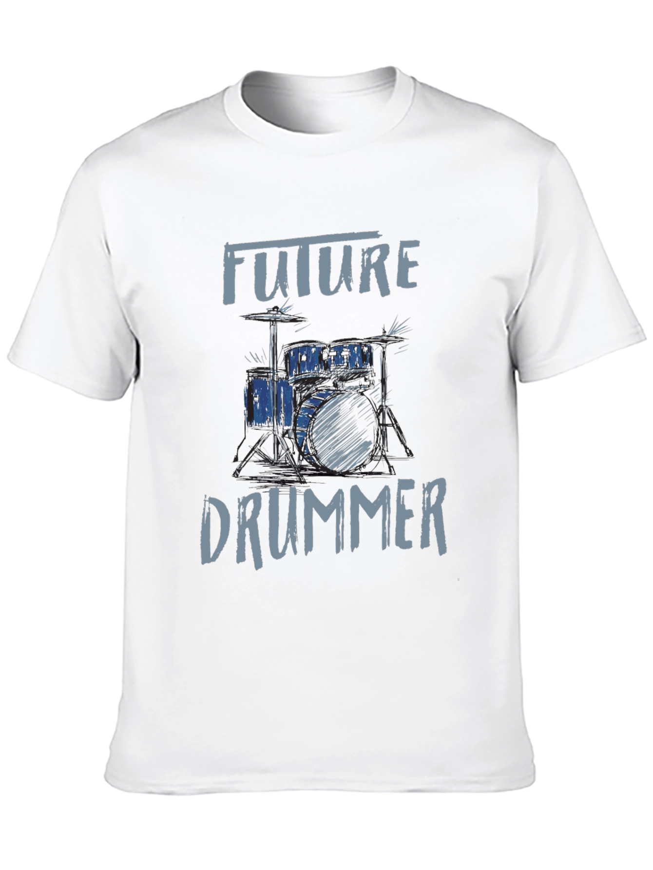 Future Drummer Graphic Tee - Music Lovers T-Shirt