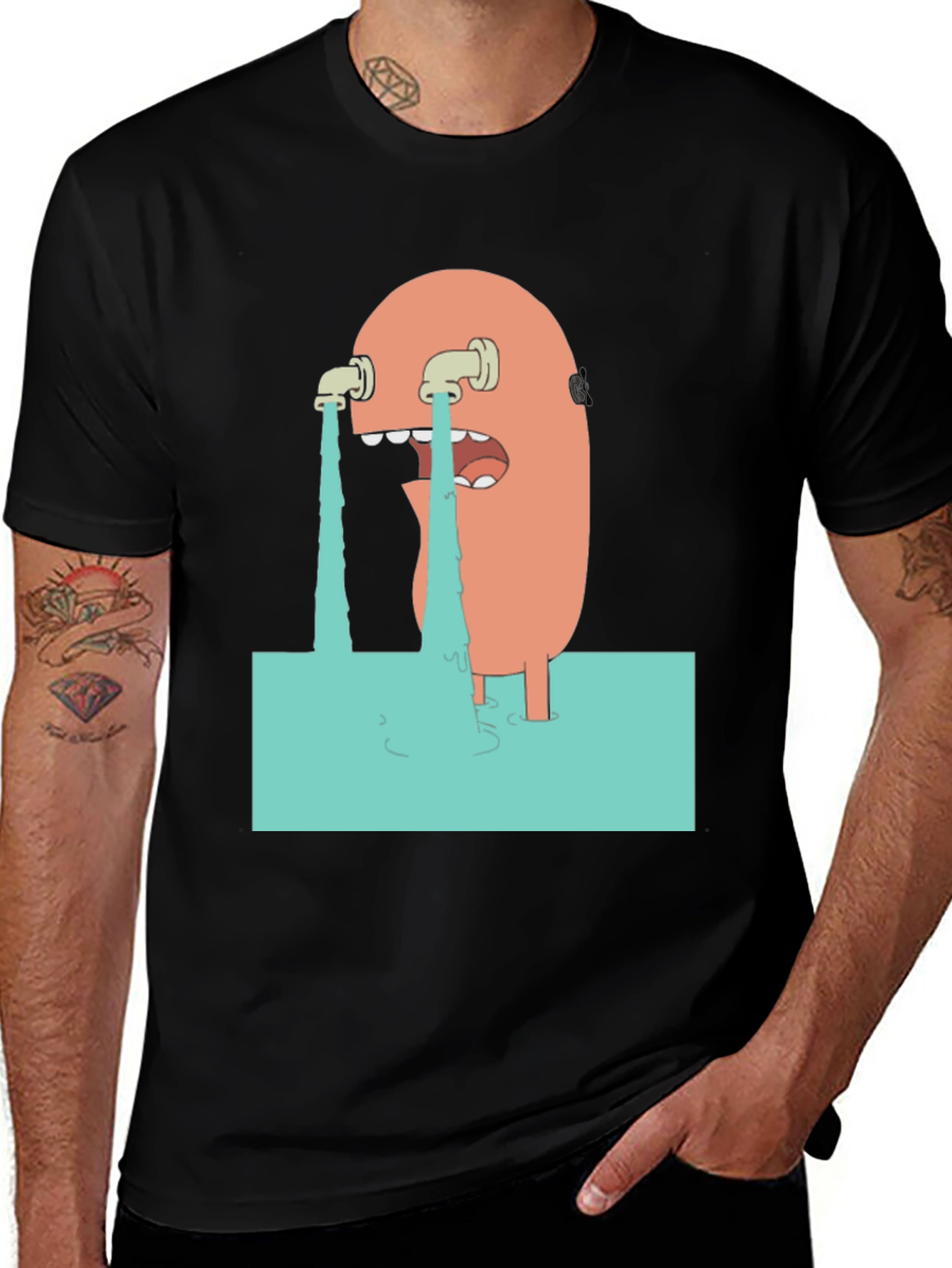 Tears of a Cartoon Black T-Shirt