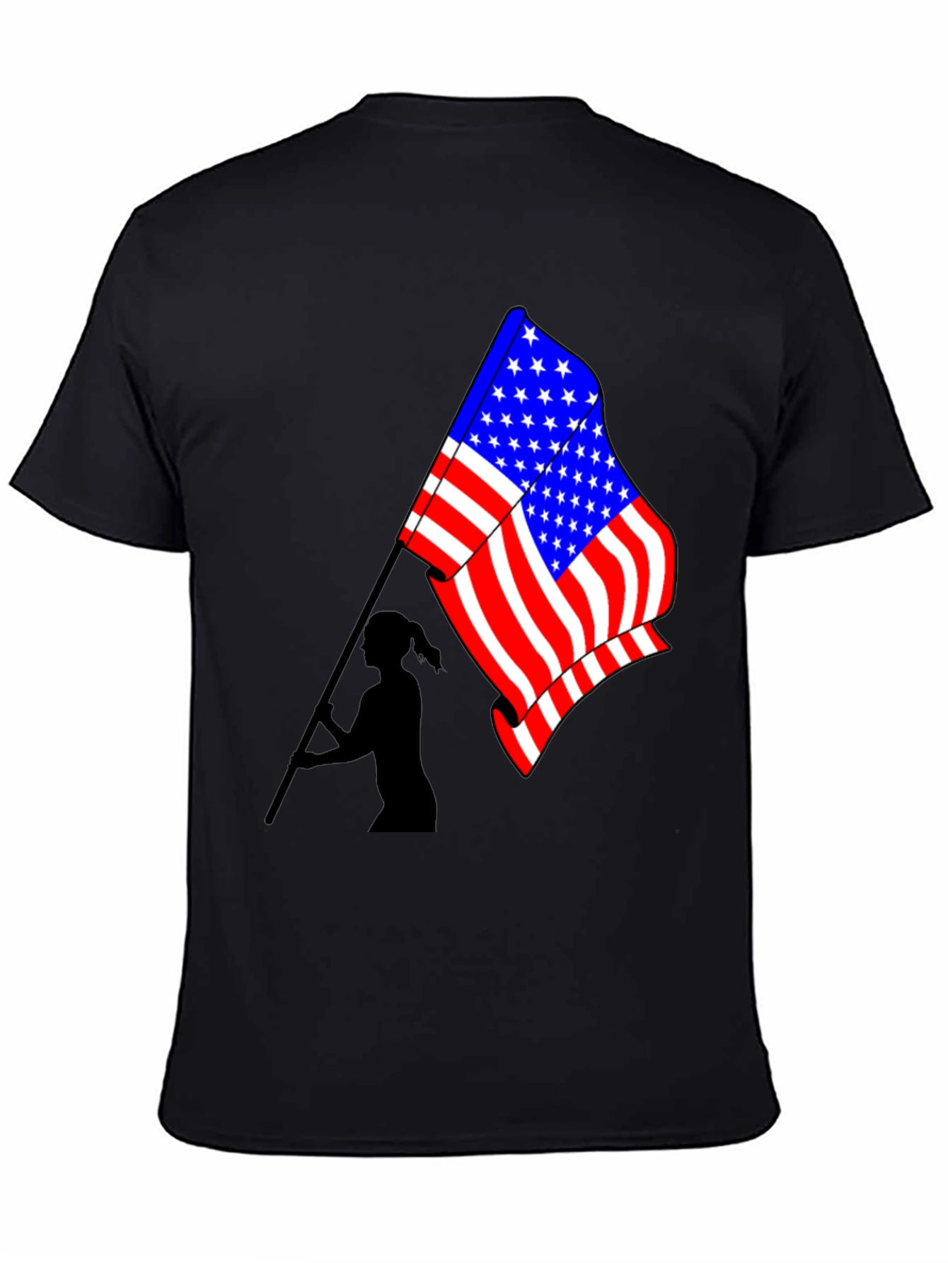 USA Flag Graphic T-Shirt - Patriotic Style