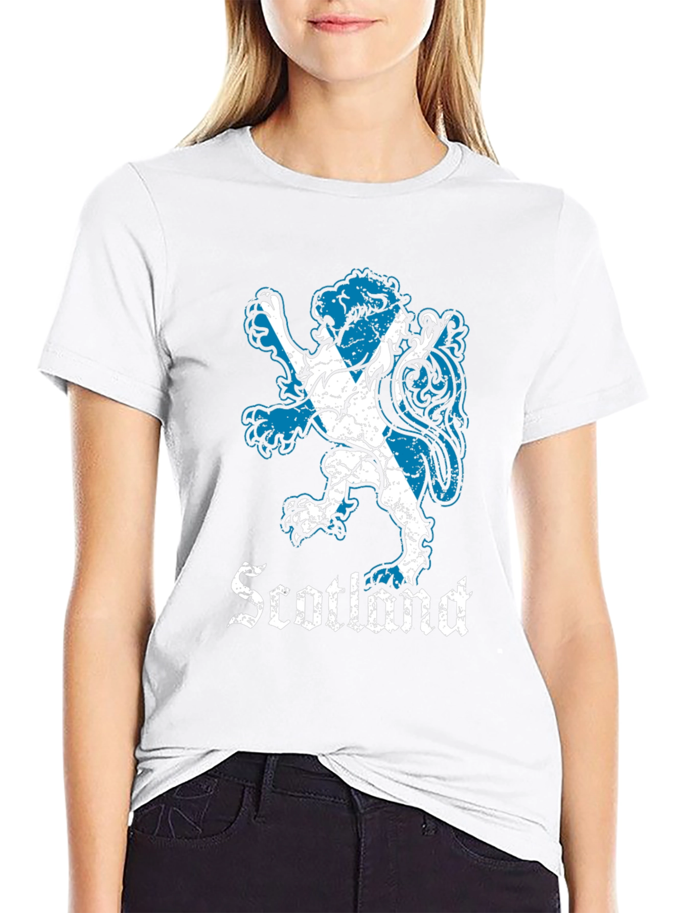 Scottish Lion Rampant T-Shirt - Black