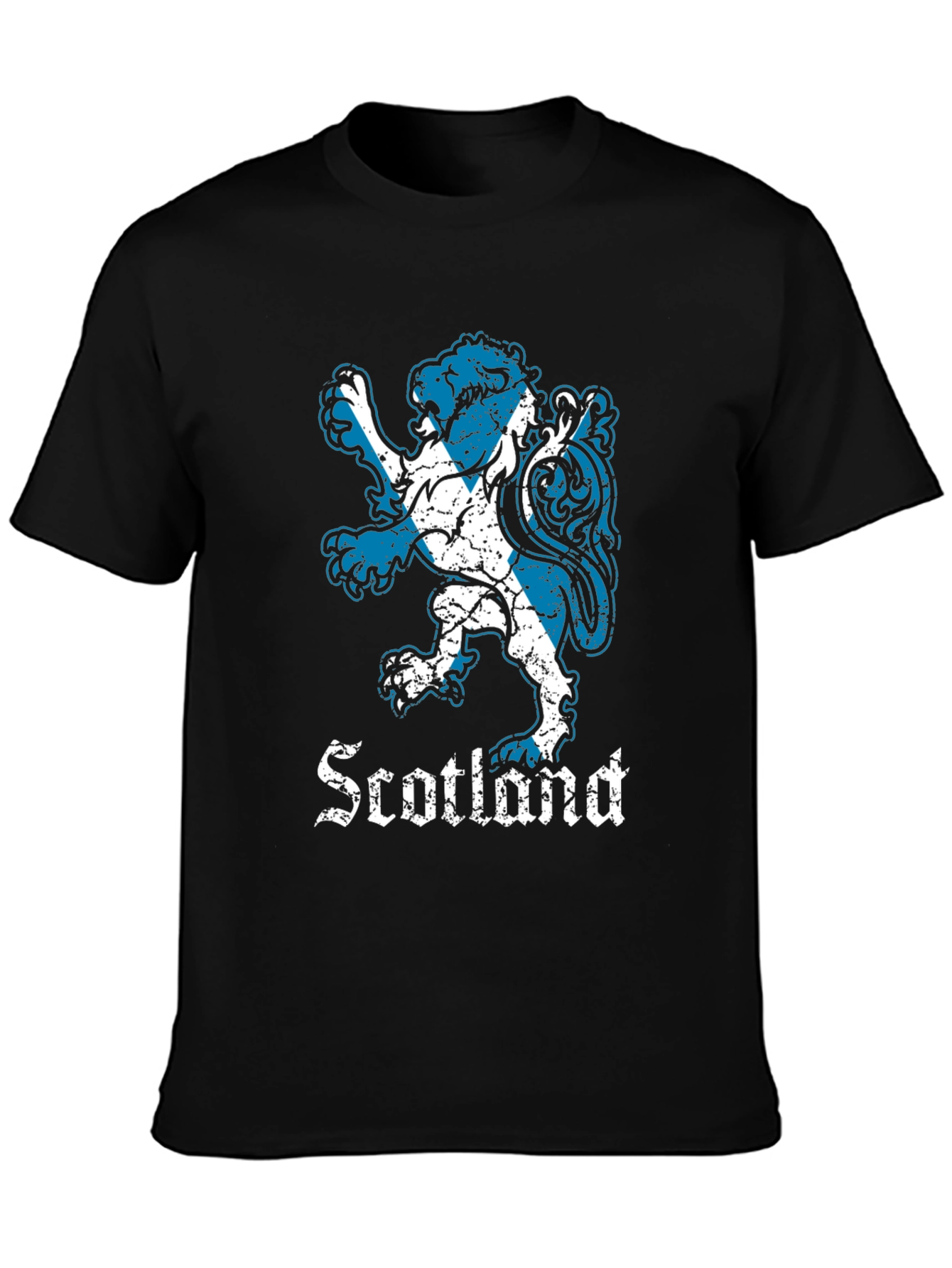 Scottish Lion Rampant T-Shirt - Black