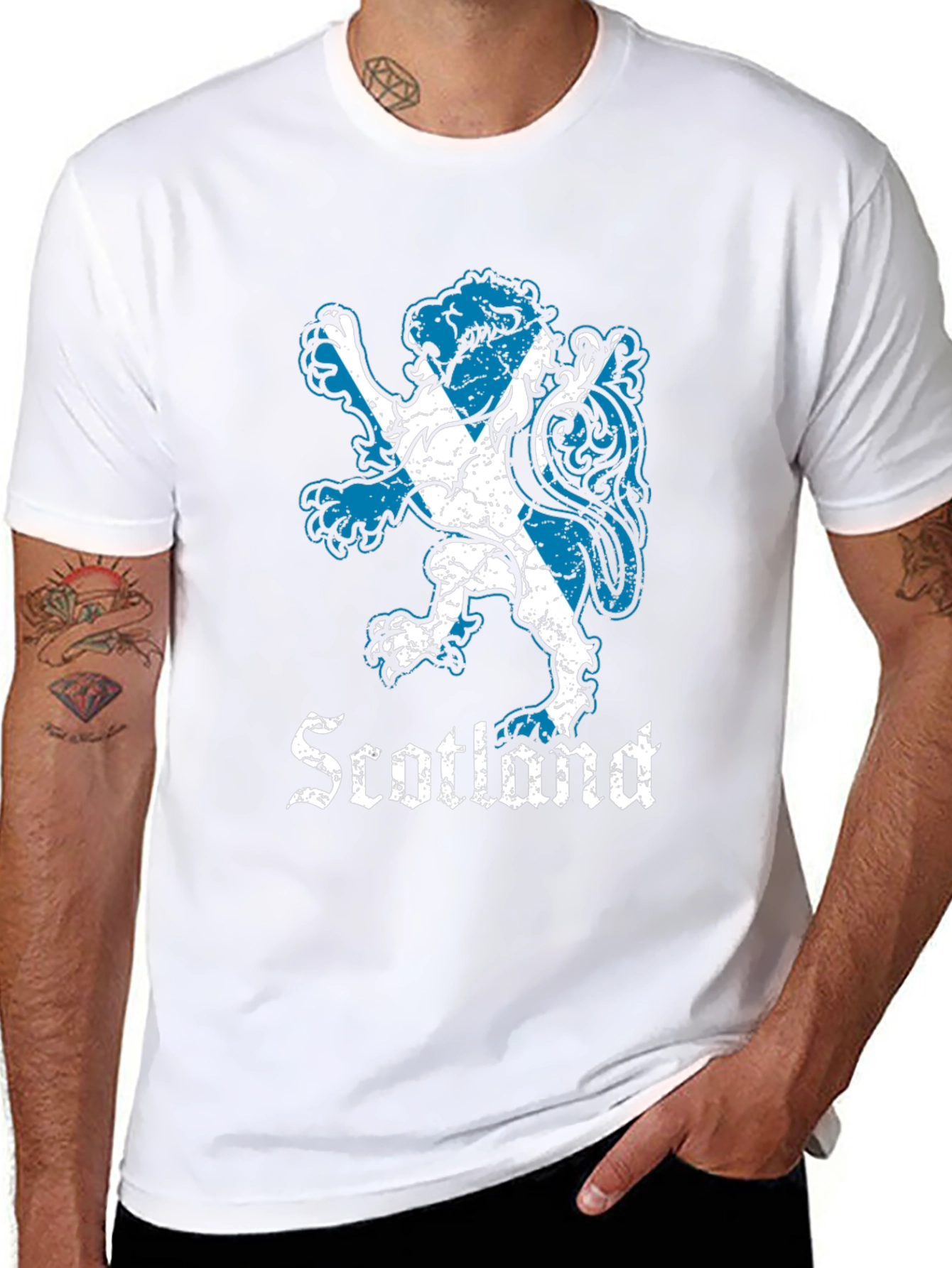 Scottish Lion Rampant T-Shirt - Black