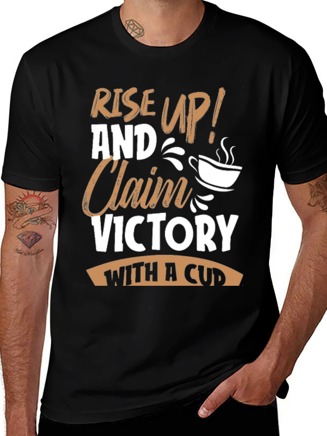 Rise Up Victory Coffee Graphic Tee