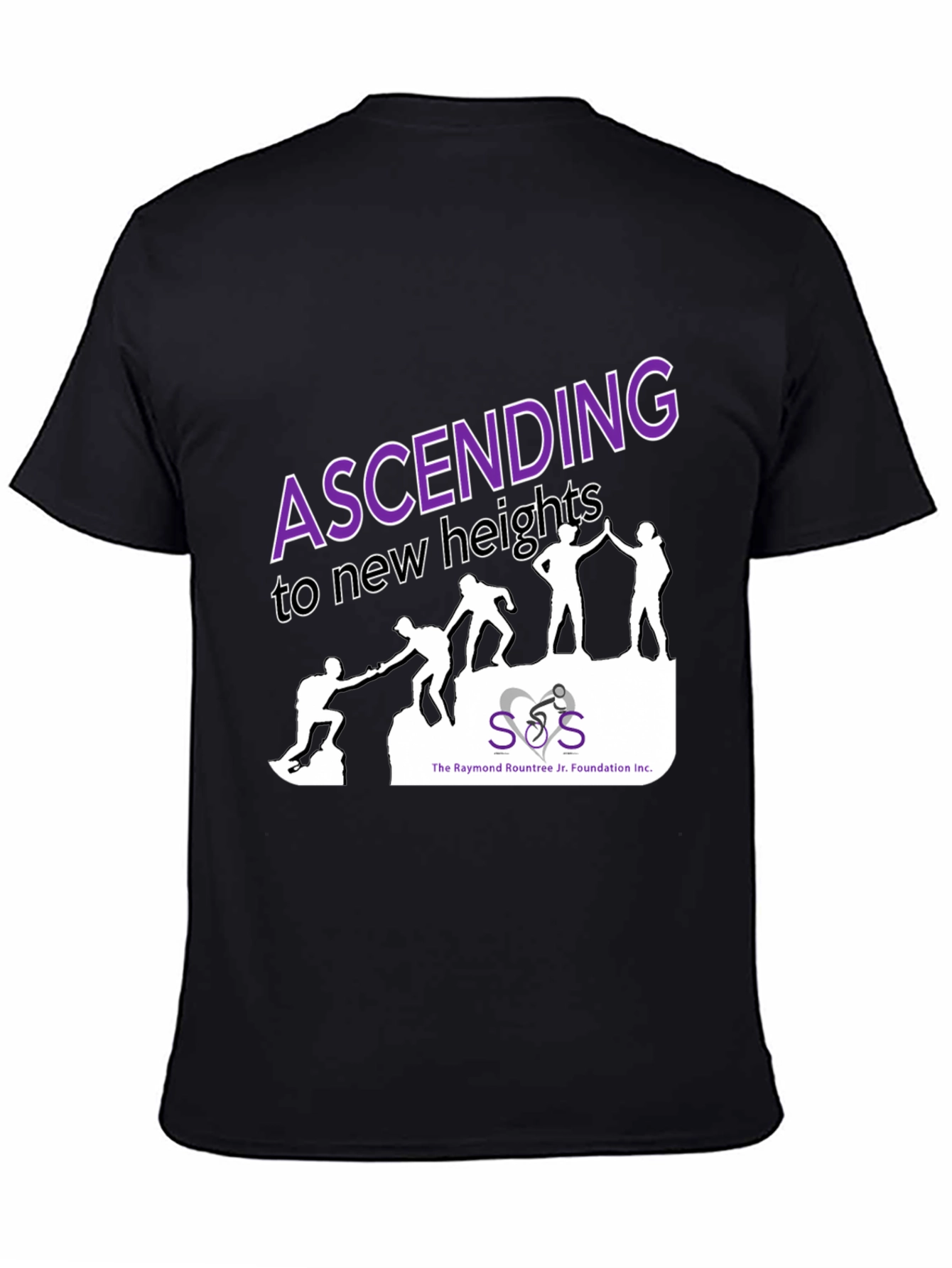 Ascending Heights Graphic Tee - Black Cotton Blend