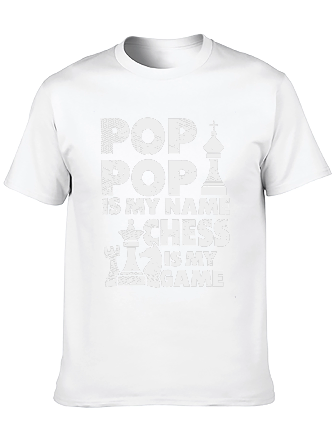 Pop Pop Chess Graphic T-Shirt