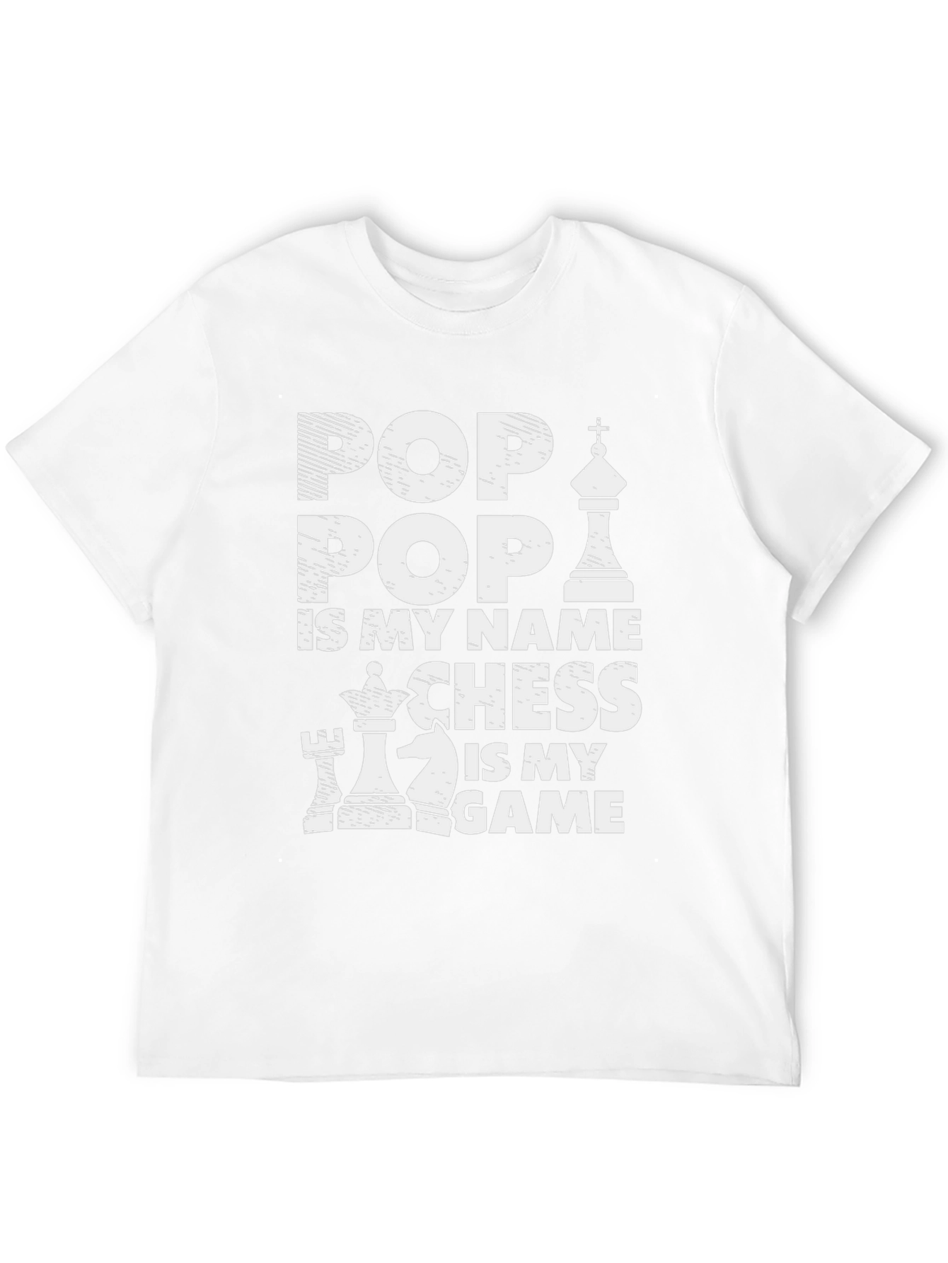 Pop Pop Chess Graphic T-Shirt