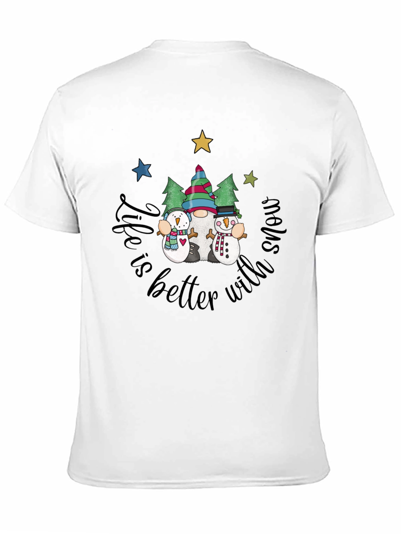 Snowman Graphic Tee - Winter Fun
