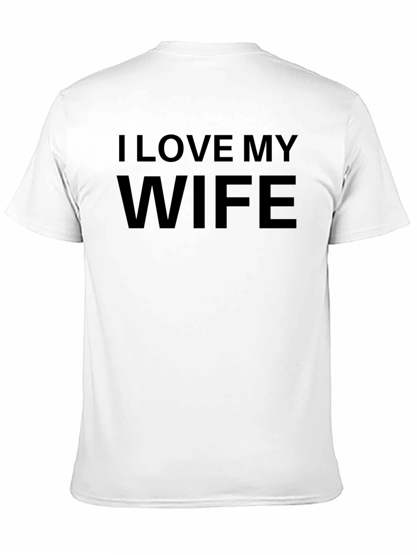 I Love My Wife Black Graphic Tee