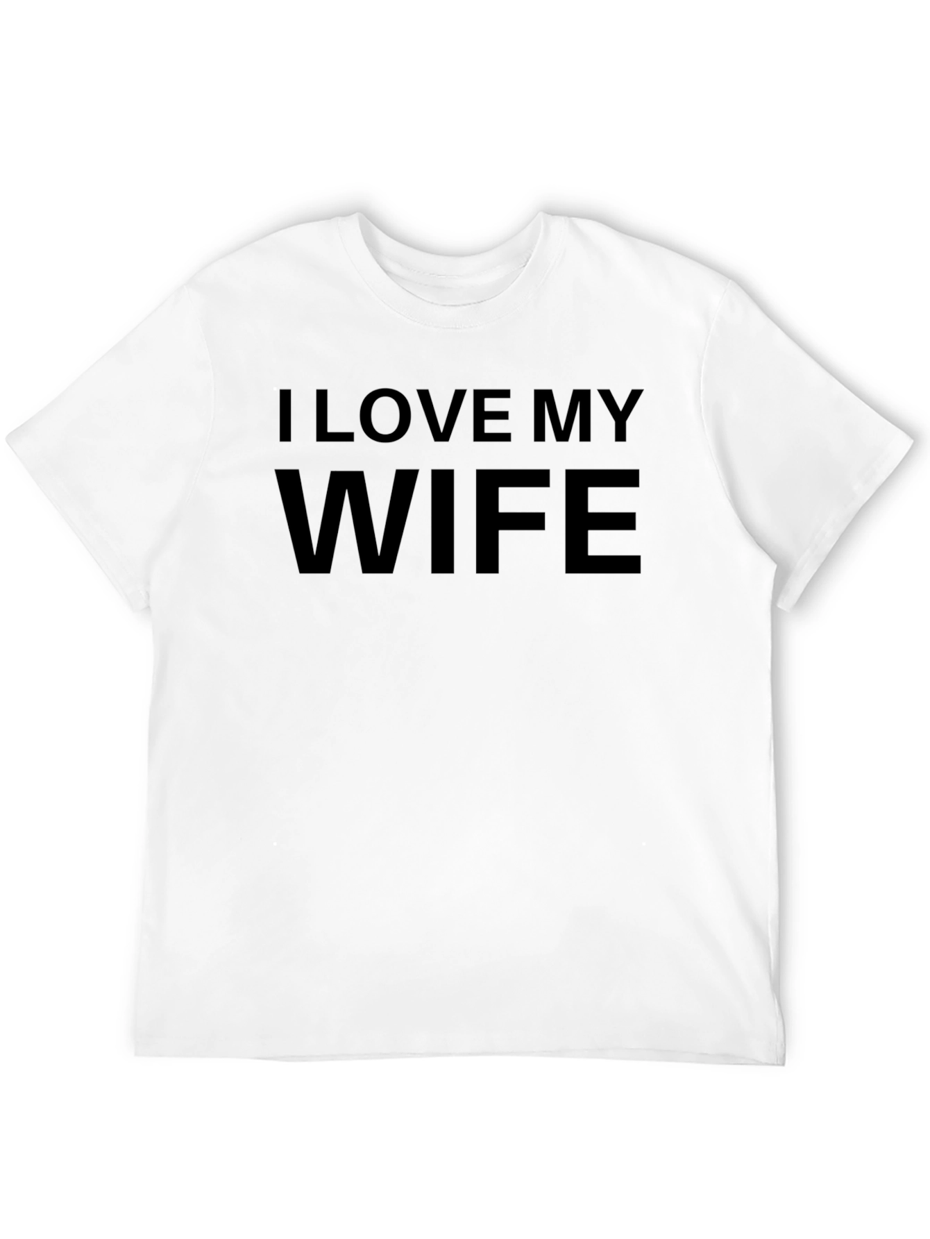 I Love My Wife Black Graphic Tee