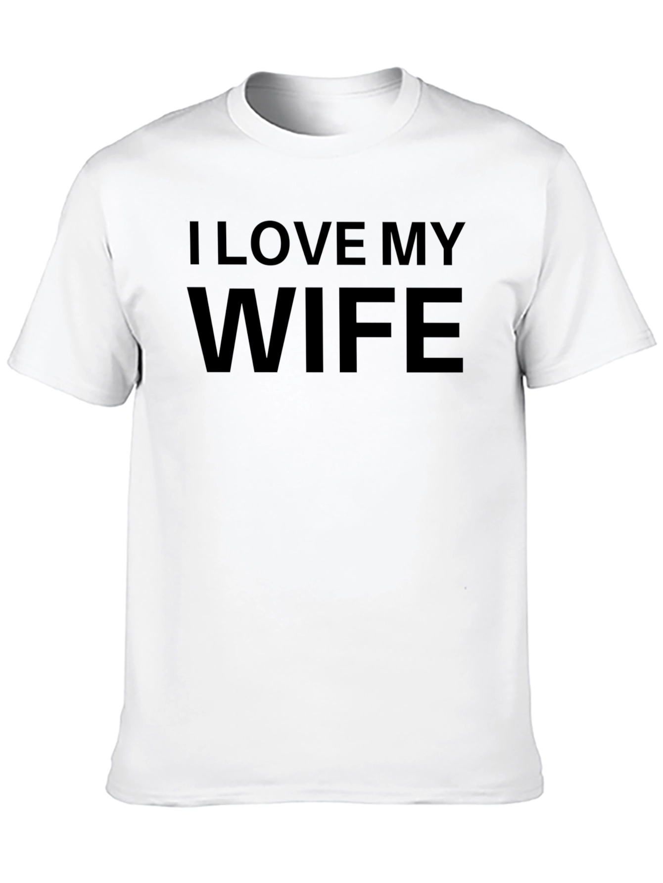 I Love My Wife Black Graphic Tee