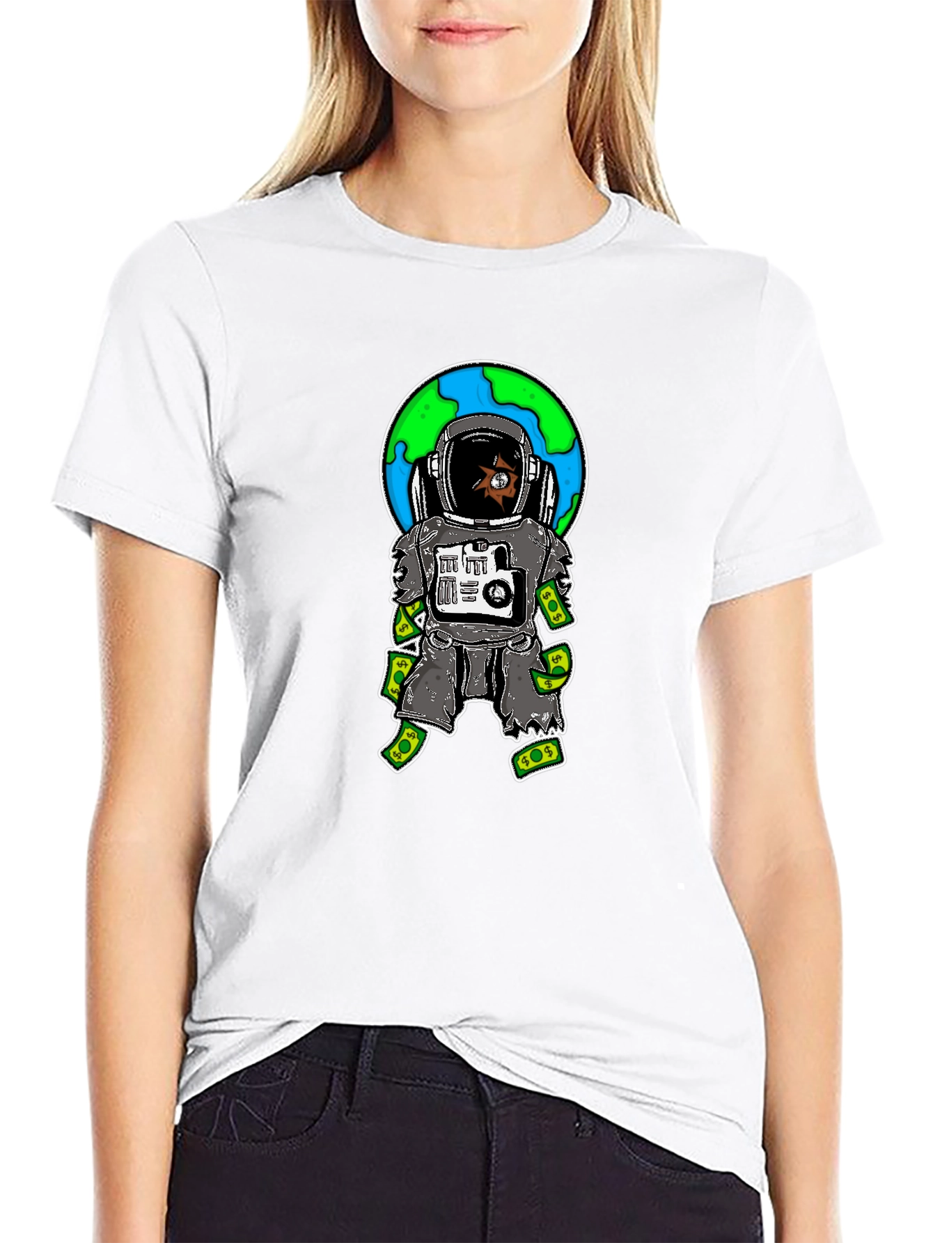 Astronaut Money Graphic Tee