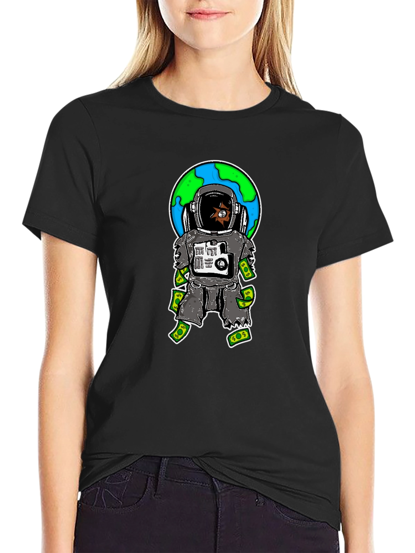Astronaut Money Graphic Tee