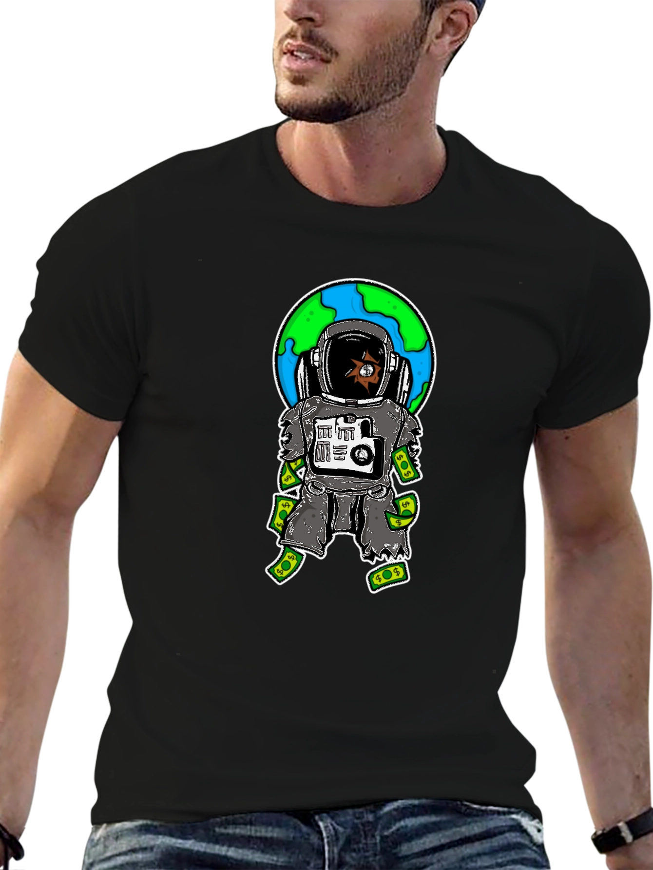 Astronaut Money Graphic Tee