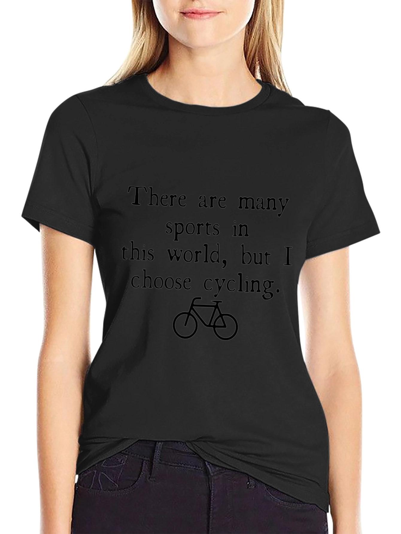 Cycling Choice Graphic Tee - Black