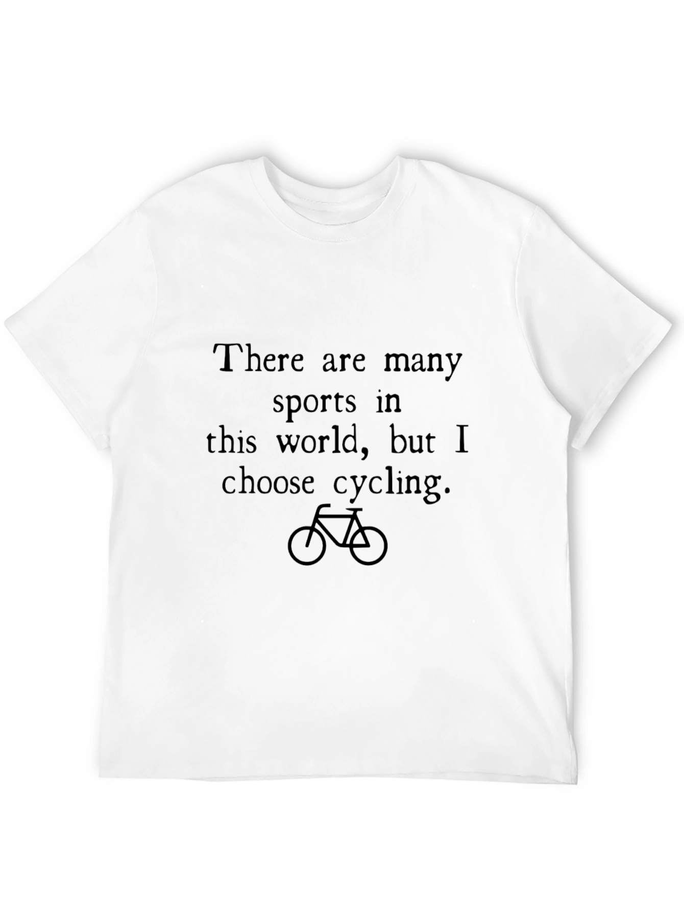Cycling Choice Graphic Tee - Black