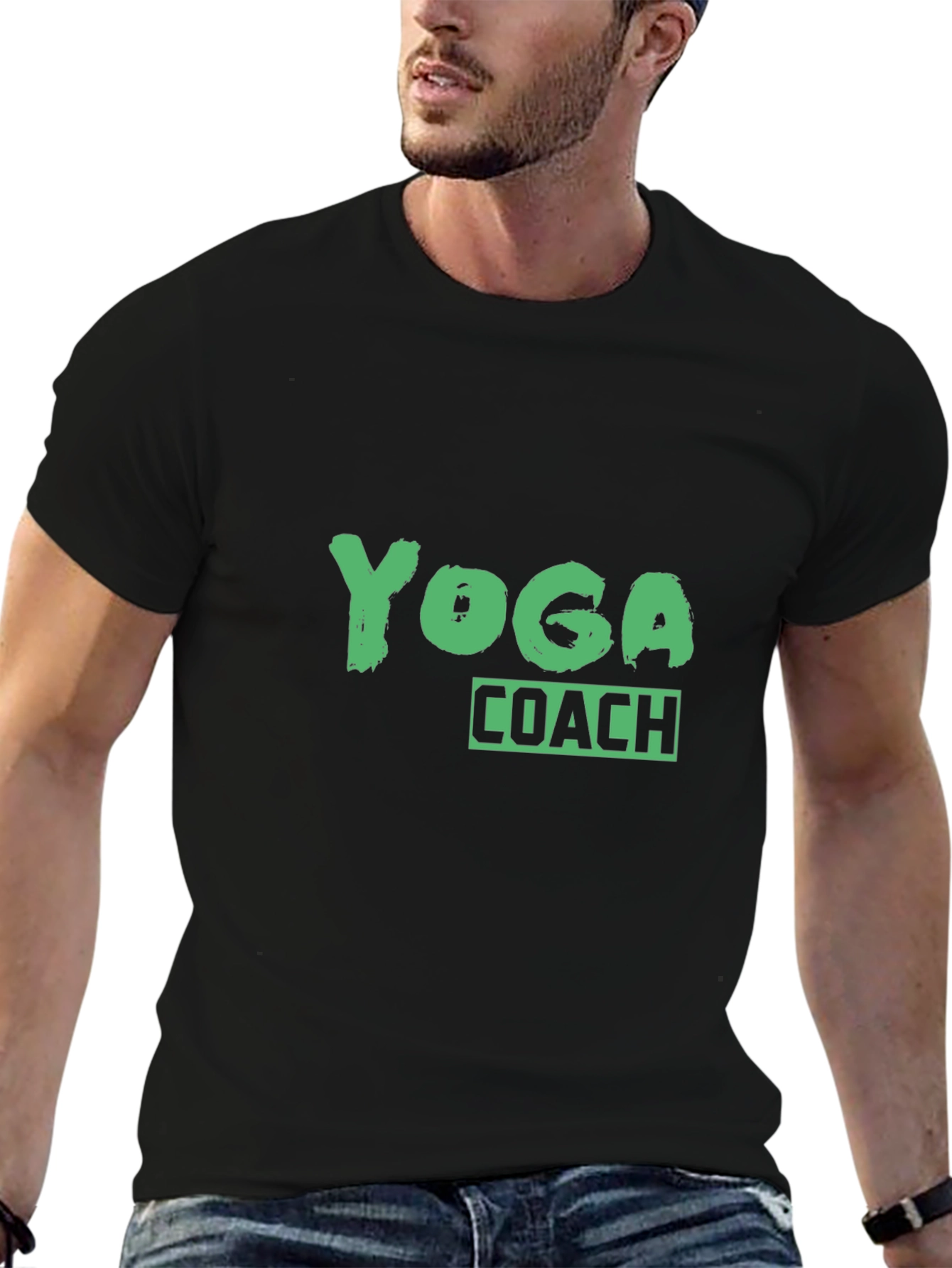 Yoga Coach Black T-Shirt