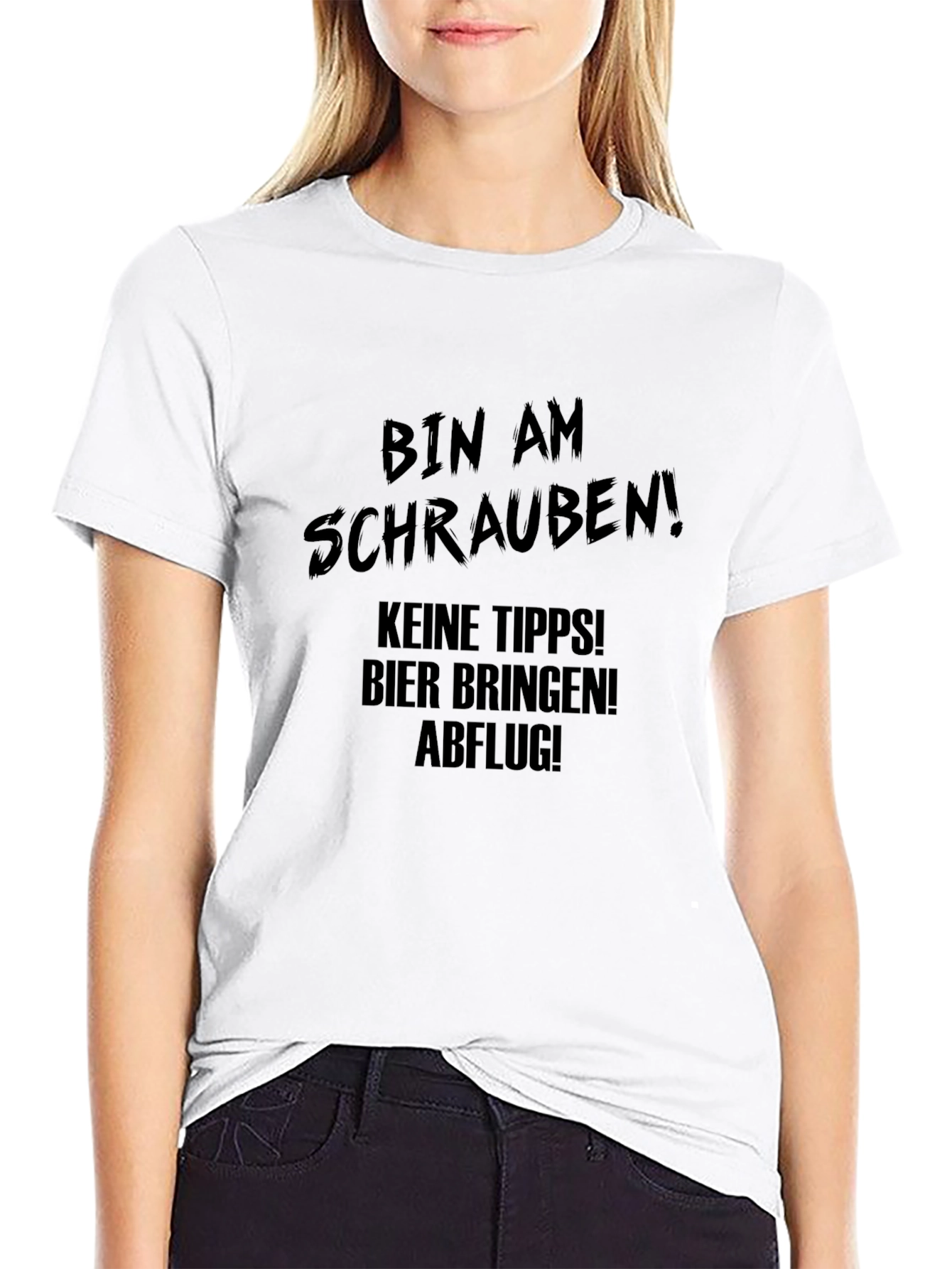 Bin Am Schrauben T-Shirt - Funny DIY Mechanic Tee