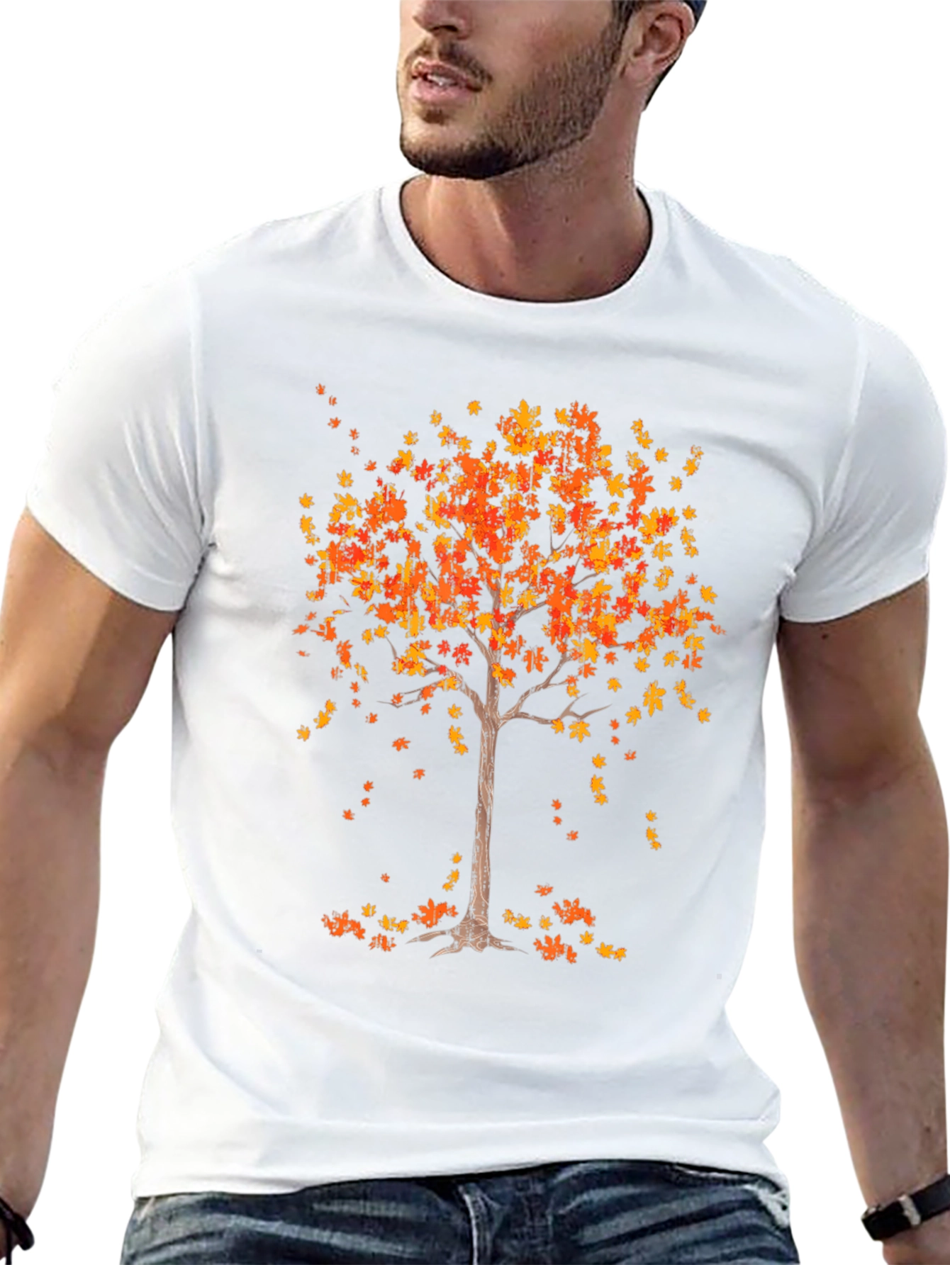 Fall Tree Graphic Tee - Autumn Style T-Shirt