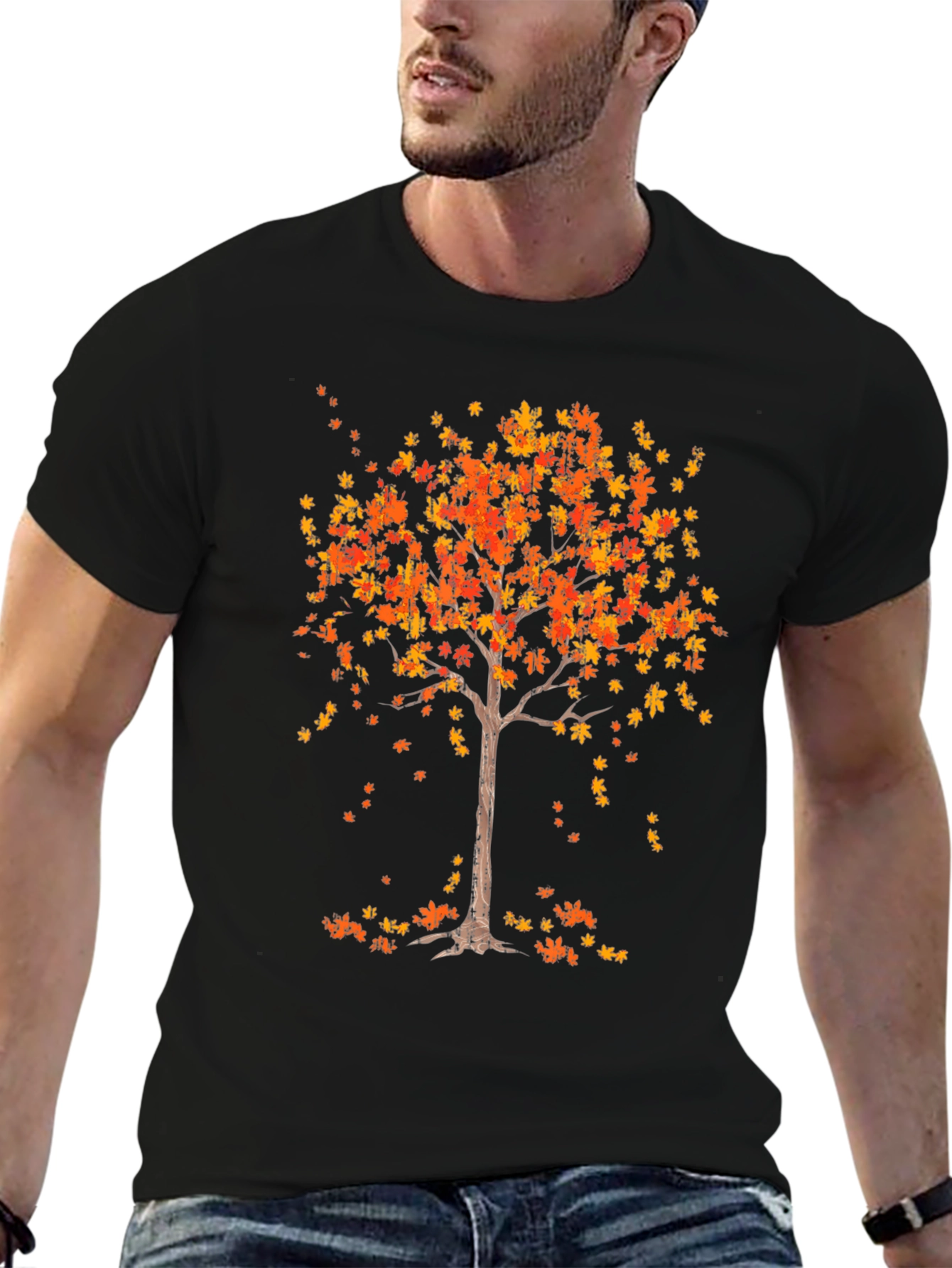 Fall Tree Graphic Tee - Autumn Style T-Shirt