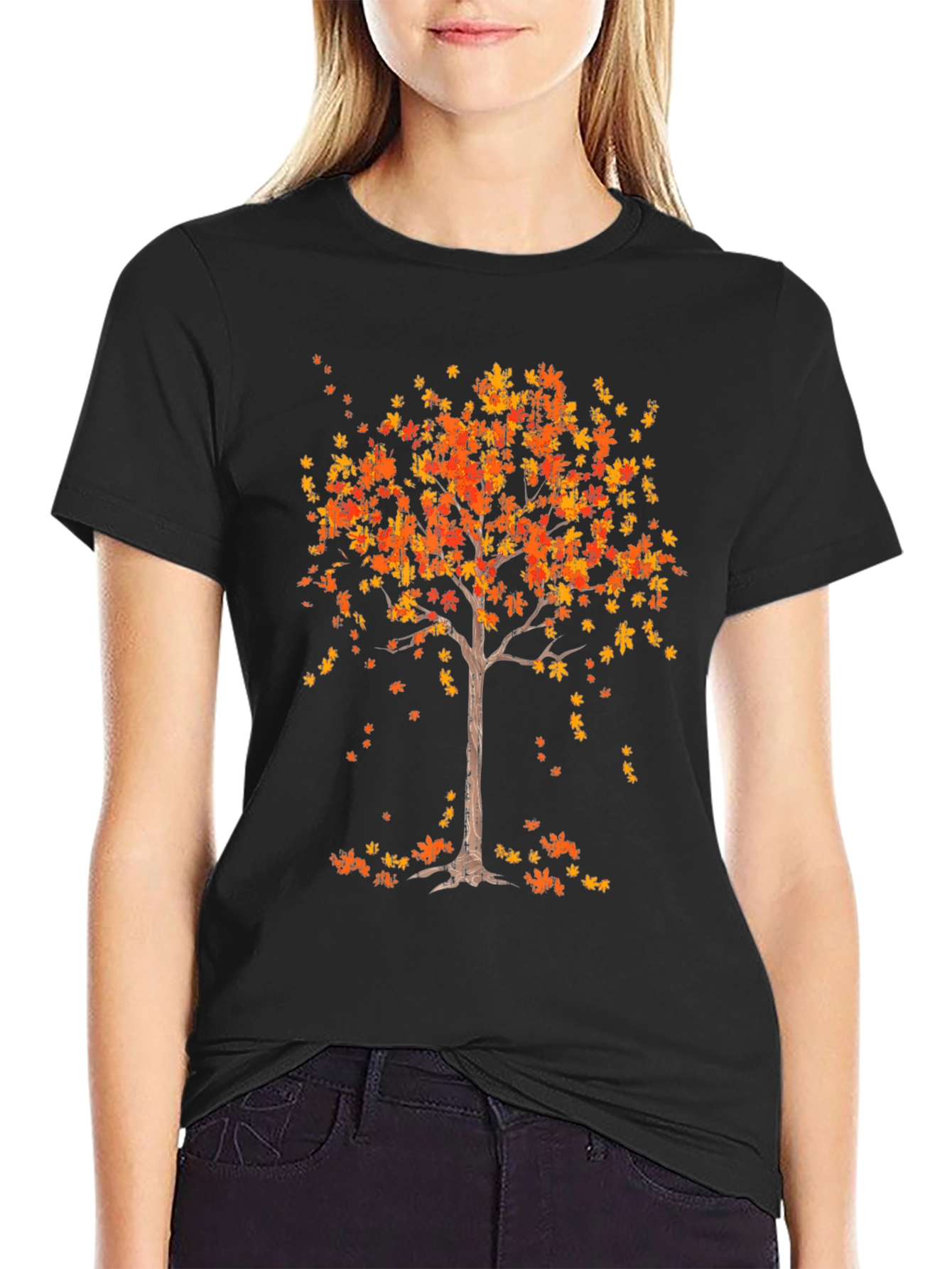 Fall Tree Graphic Tee - Autumn Style T-Shirt