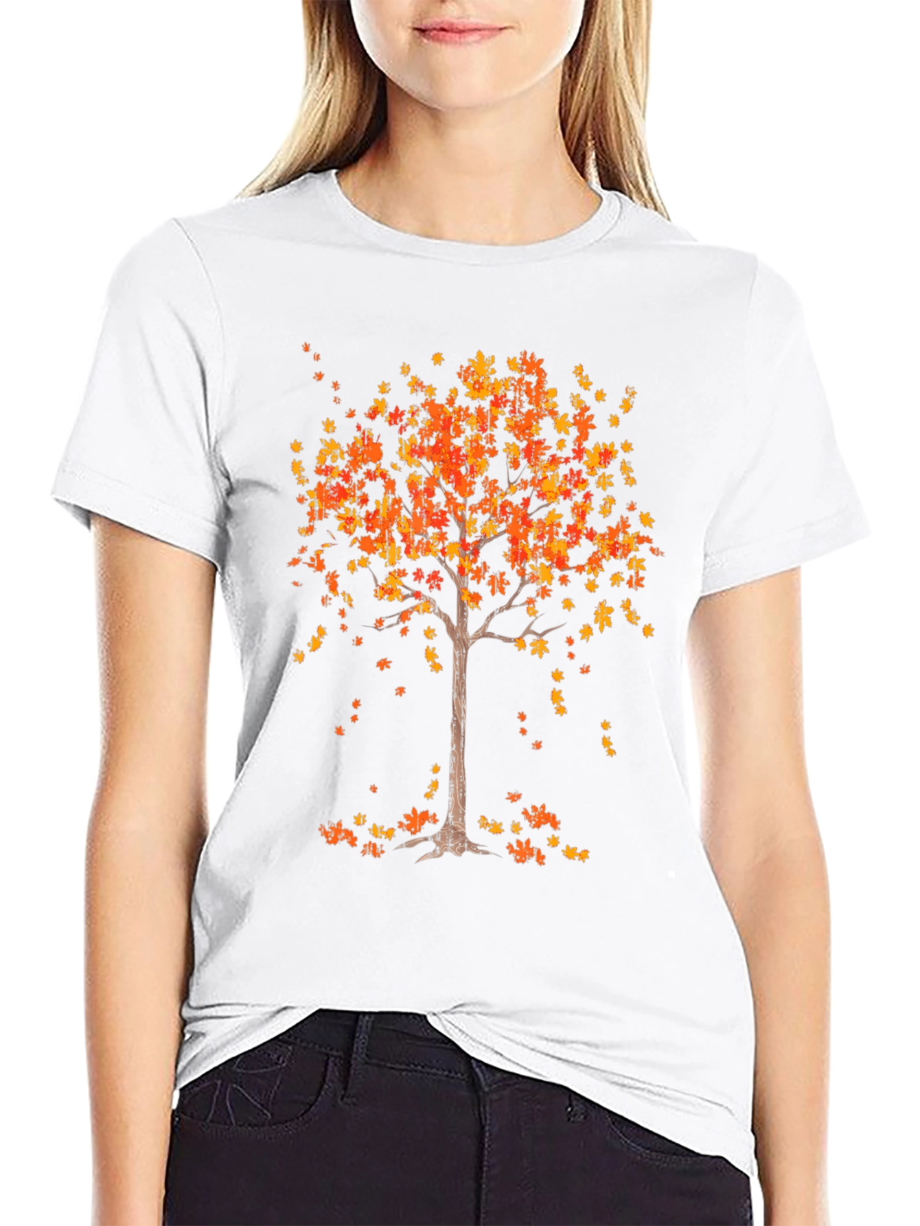 Fall Tree Graphic Tee - Autumn Style T-Shirt
