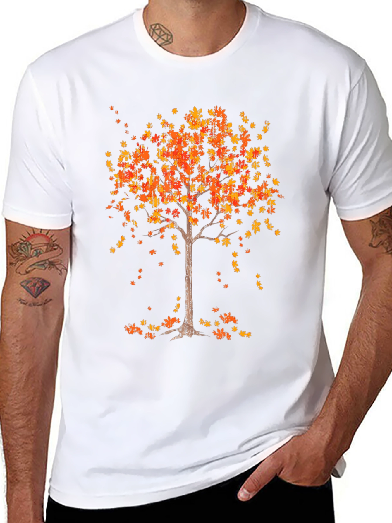 Fall Tree Graphic Tee - Autumn Style T-Shirt