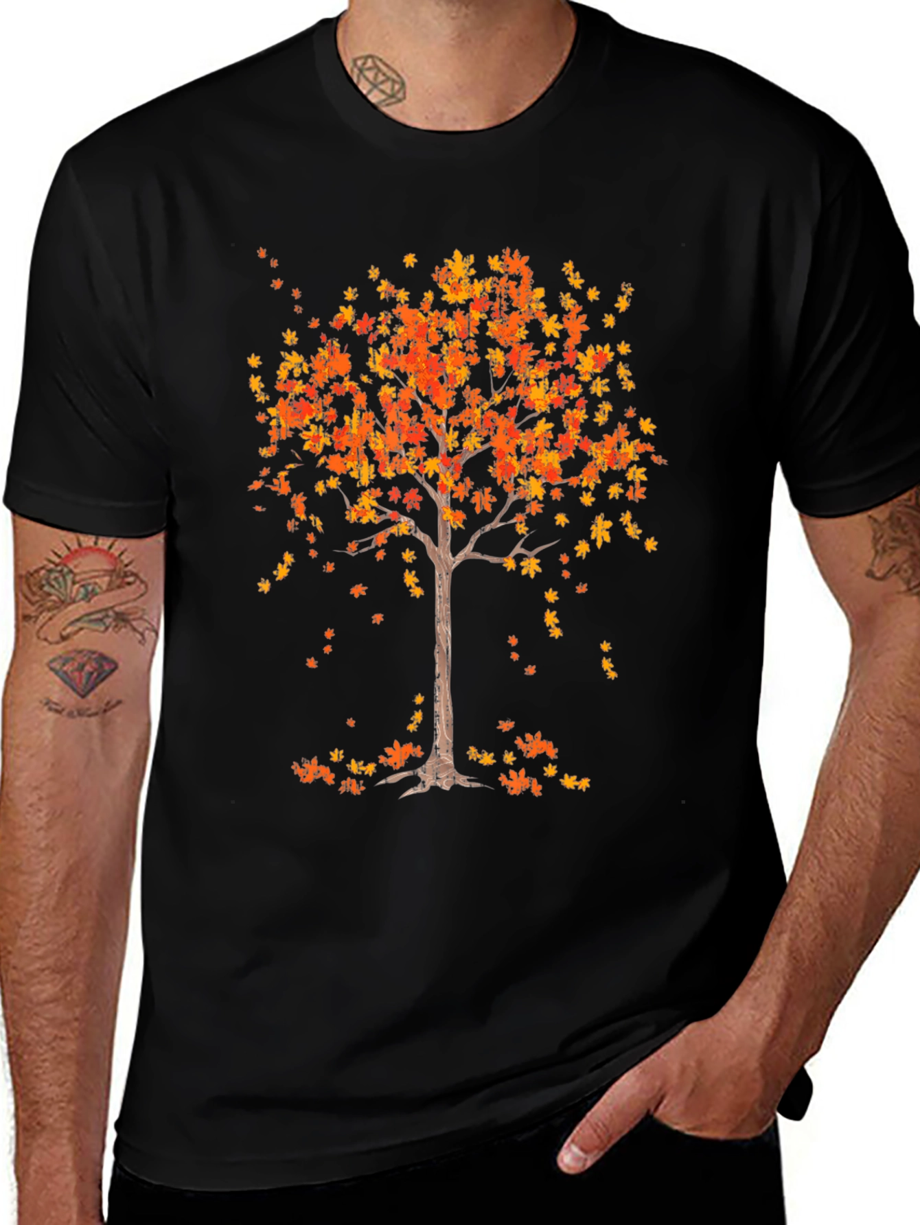 Fall Tree Graphic Tee - Autumn Style T-Shirt